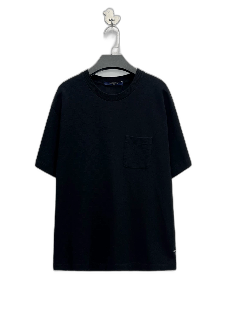 Louis Vuitton Louis Vuitton Black Short Sleeve Pocket Tee-yf Size US M / EU 48-50 / 2 - 1 Thumbnail