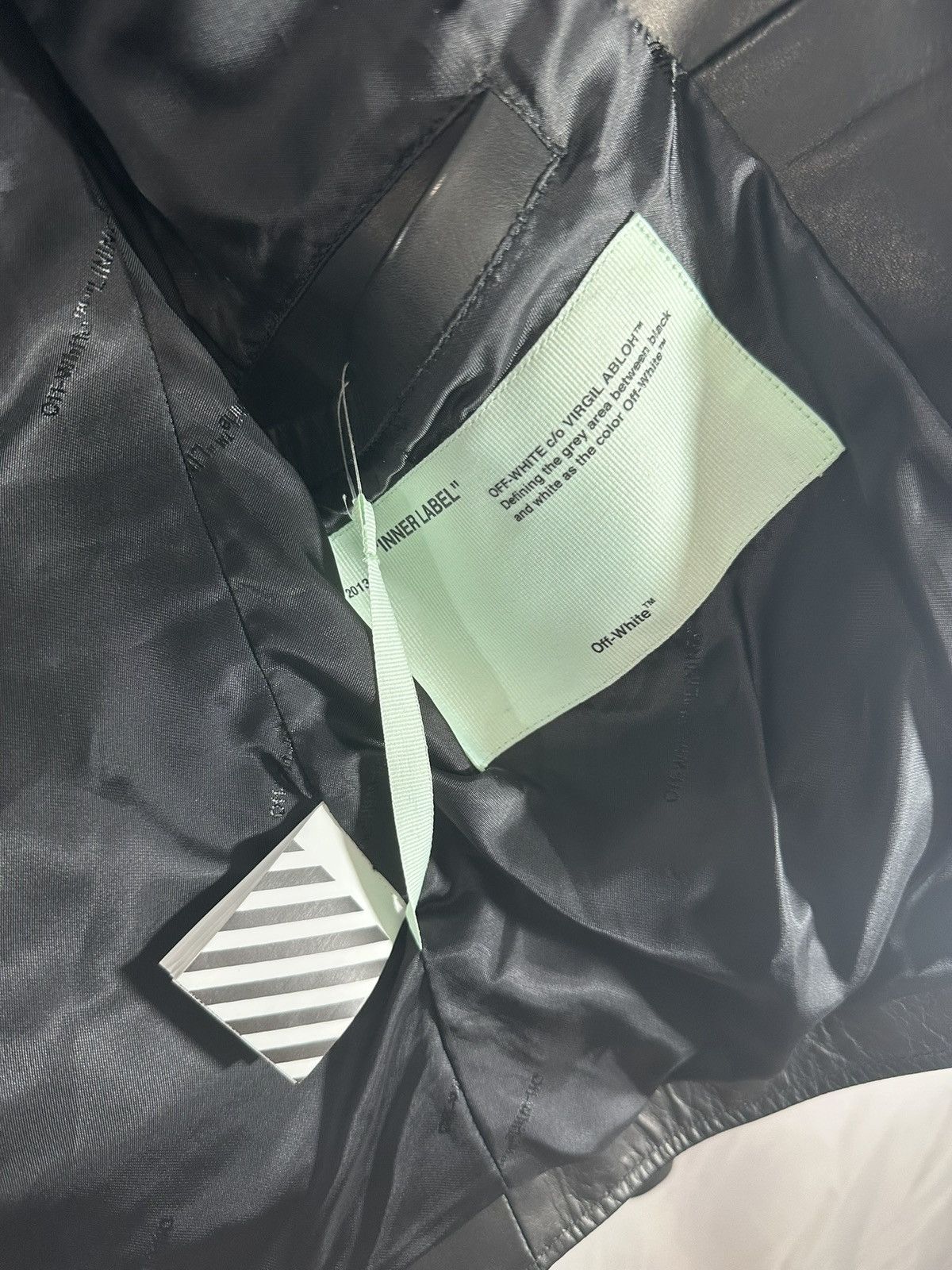 Off-White OFF WHITE LEATHER JACKET Size US S / EU 44-46 / 1 - 11 Thumbnail