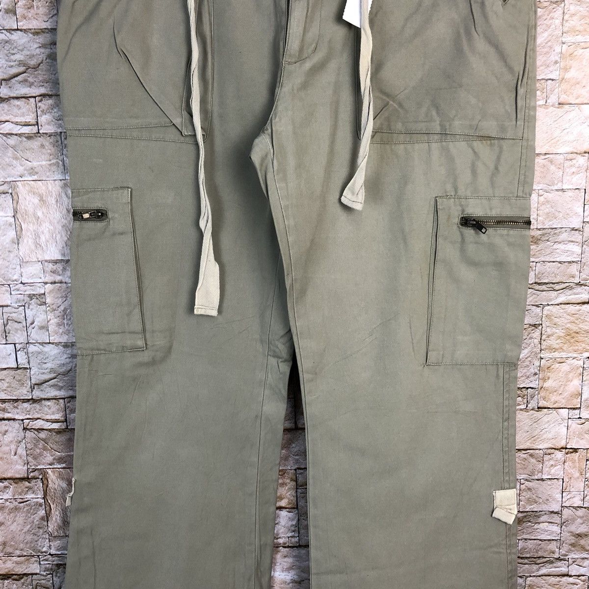 Japanese Brand Q Top Green utility streetwear Cargo Multipocket Pants #A437 Size US 30 / EU 46 - 6 Thumbnail