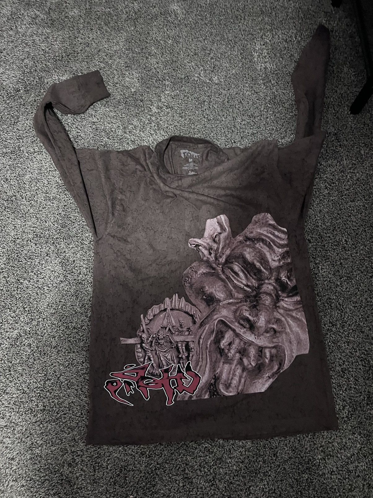 image of Travis Scott Utopia Tour Long Sleeve in Brown, Men's (Size Medium)