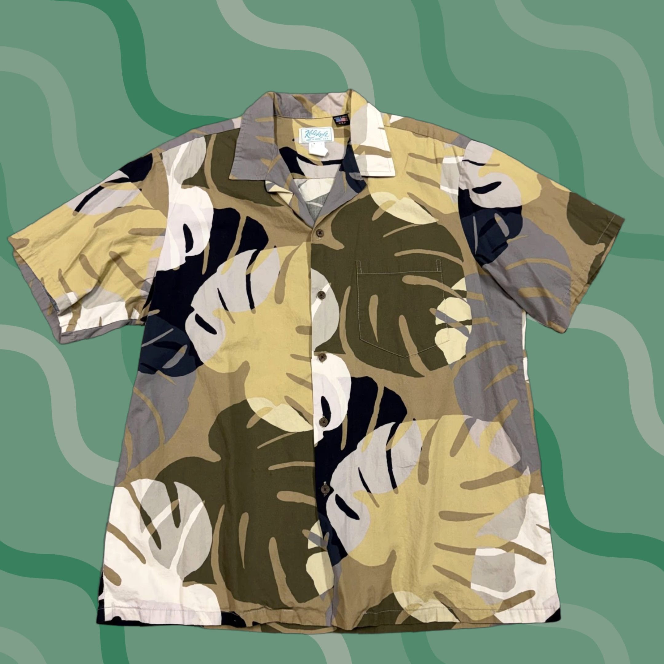 Vintage Kolekole Shirt Mens XL Beige Floral Hawaiian Button Short Sleeve USA Size US XL / EU 56 / 4 - 1 Thumbnail