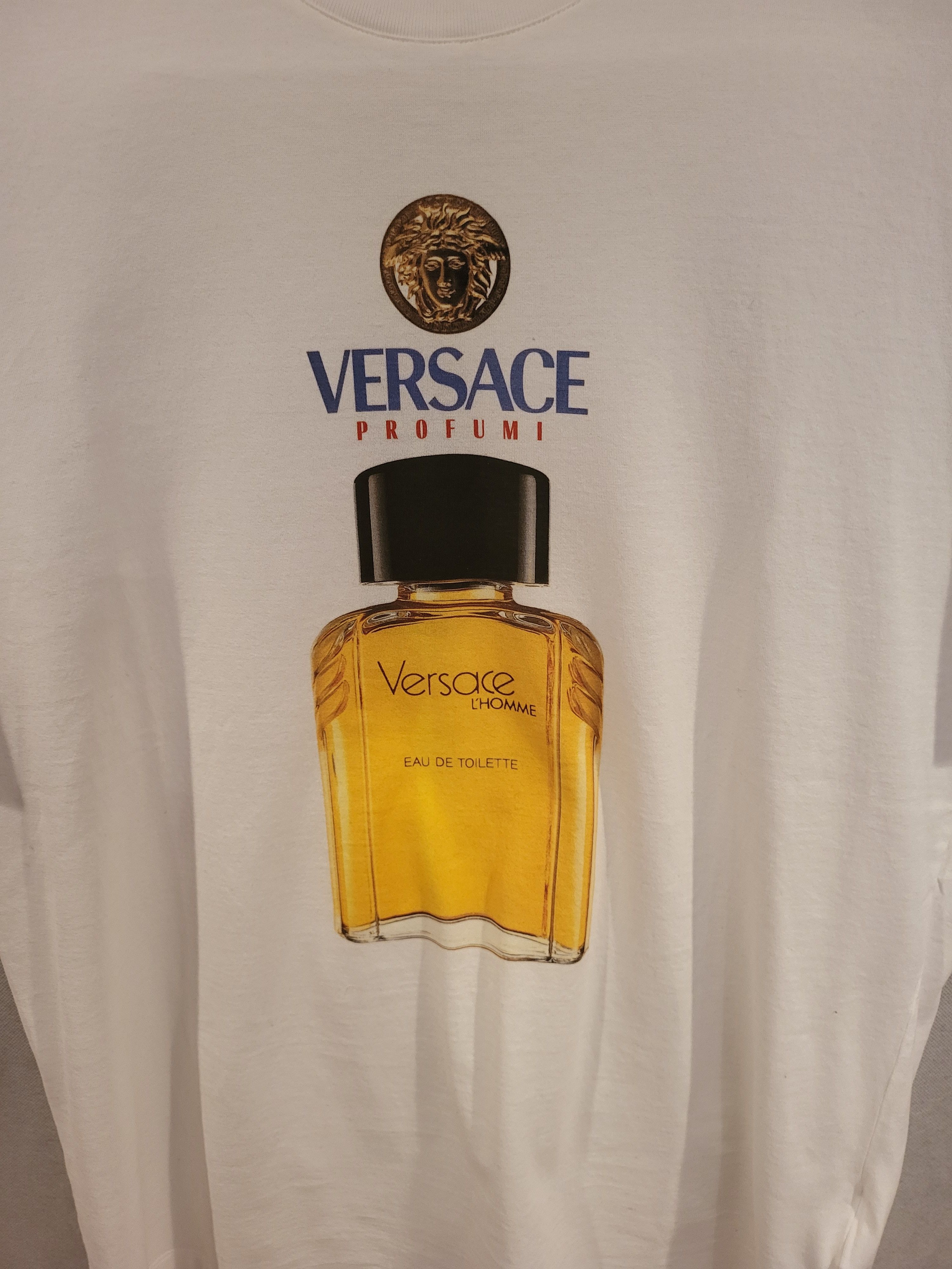 Versace Logo Perfume Print T-Shirt Size US L / EU 52-54 / 3 - 4 Thumbnail