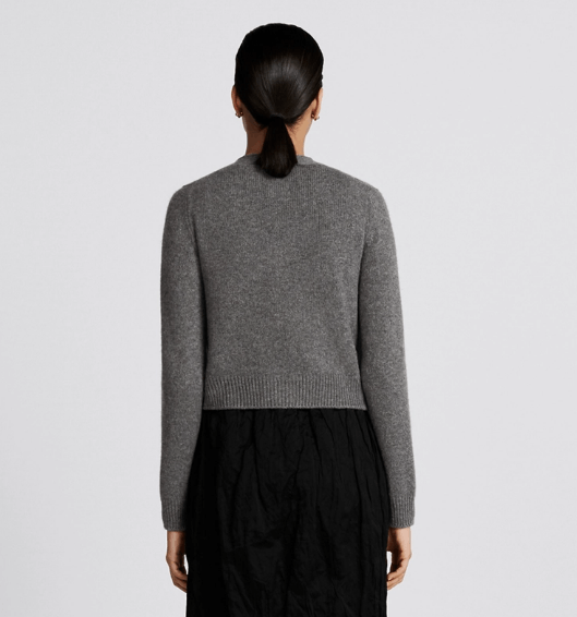 Dior o1w1db10525 354W01 Twinset Sweater in Gray Size S / US 4 / IT 40 - 9 Thumbnail