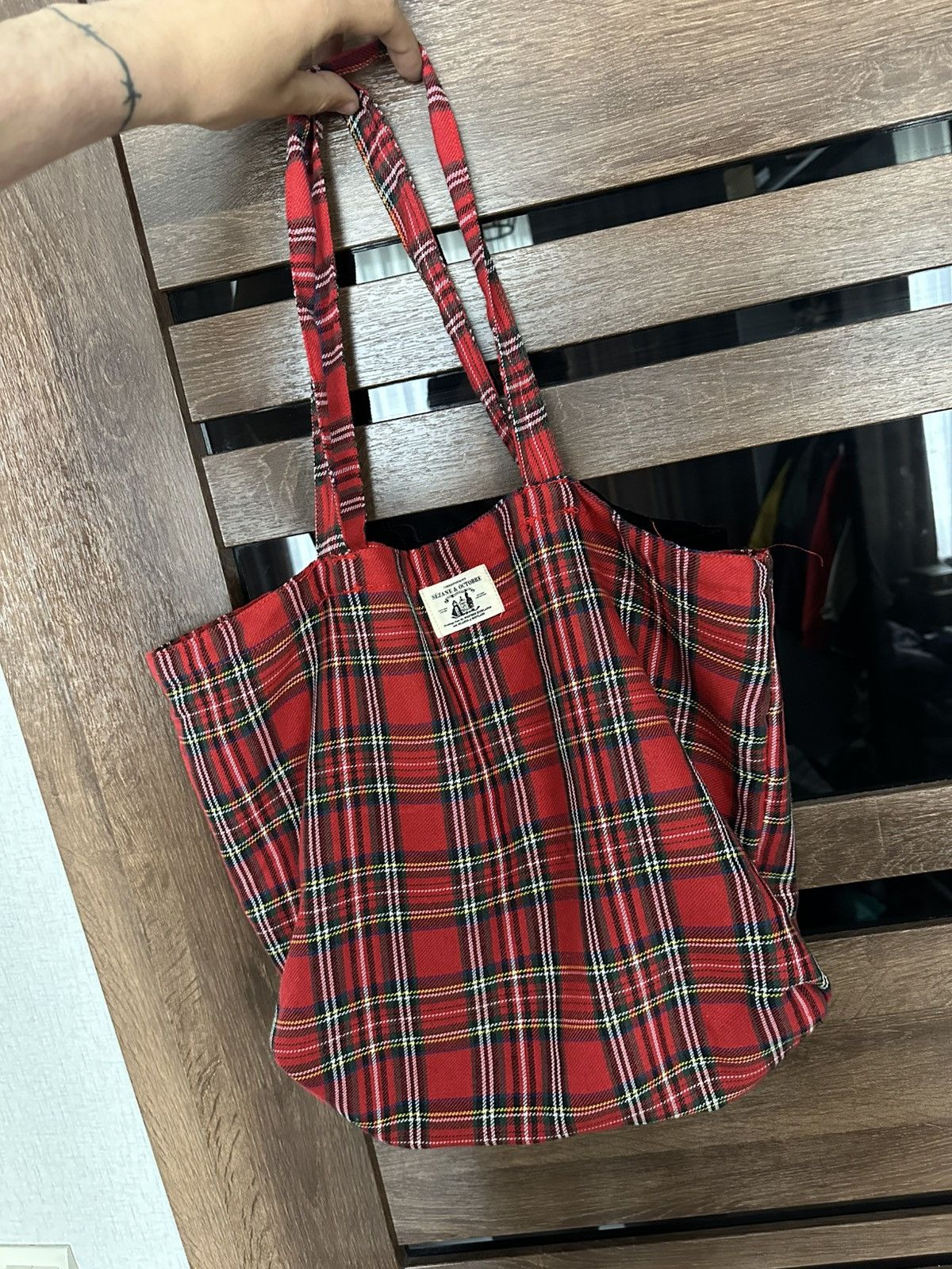 Sezane Sezane & Octobre Editions Checked Bag Size ONE SIZE - 2 Thumbnail
