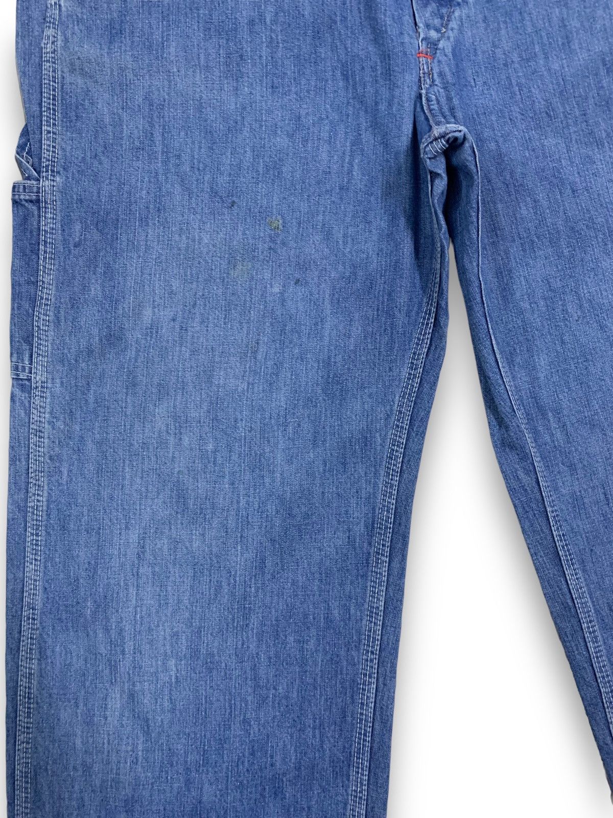 Big Mac Vintage 70s Big Mac Classic Baggy Carpenter Denim Overalls Size US 37 - 12 Thumbnail