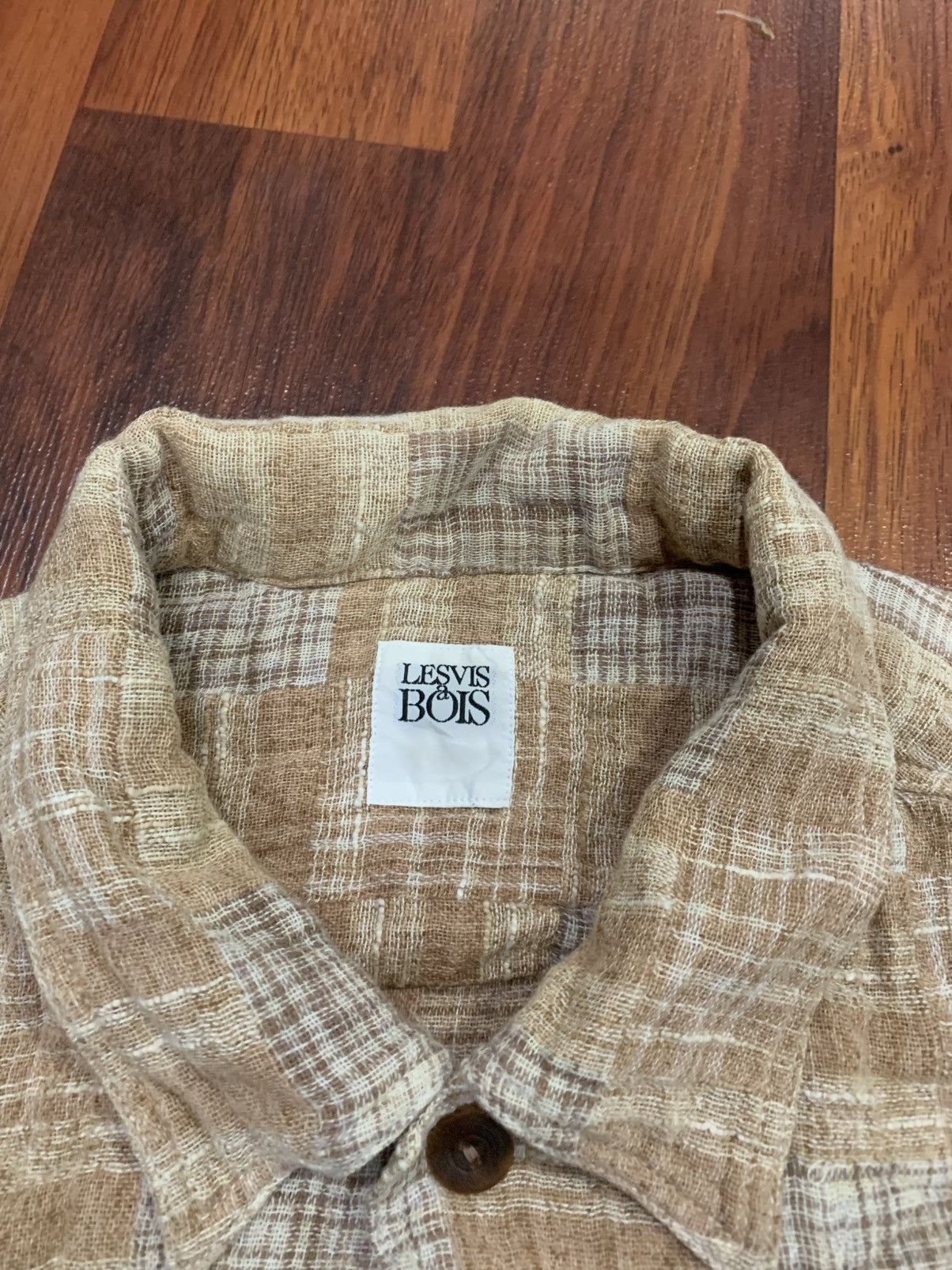 Japanese Brand Vintage Lesvis Bois Patchwork Double Pocket Shirt Size US XL / EU 56 / 4 - 7 Thumbnail