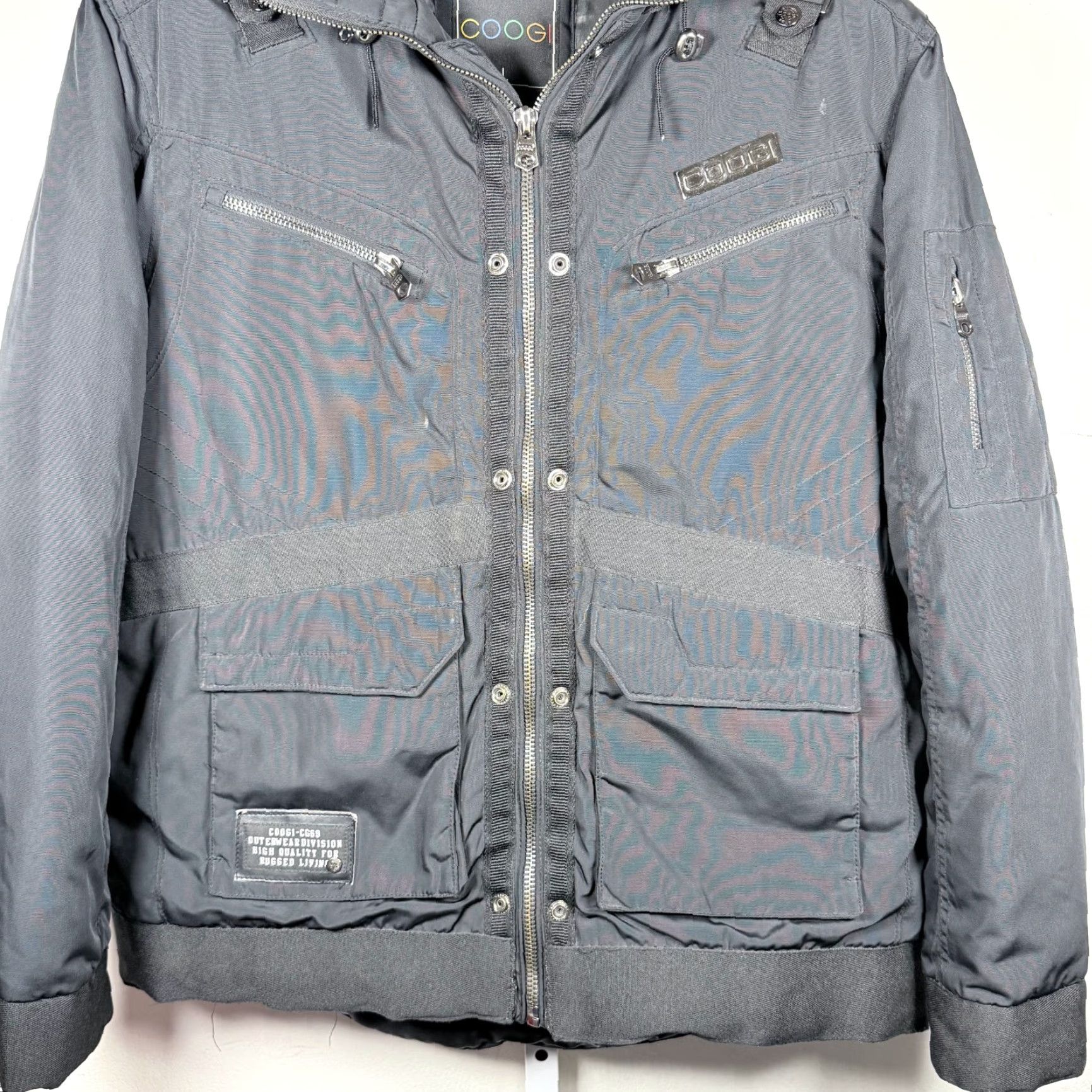 Coogi Coogi Bomber Jacket Black Puffer Lined Full Zip Men's Large Size US L / EU 52-54 / 3 - 7 Thumbnail