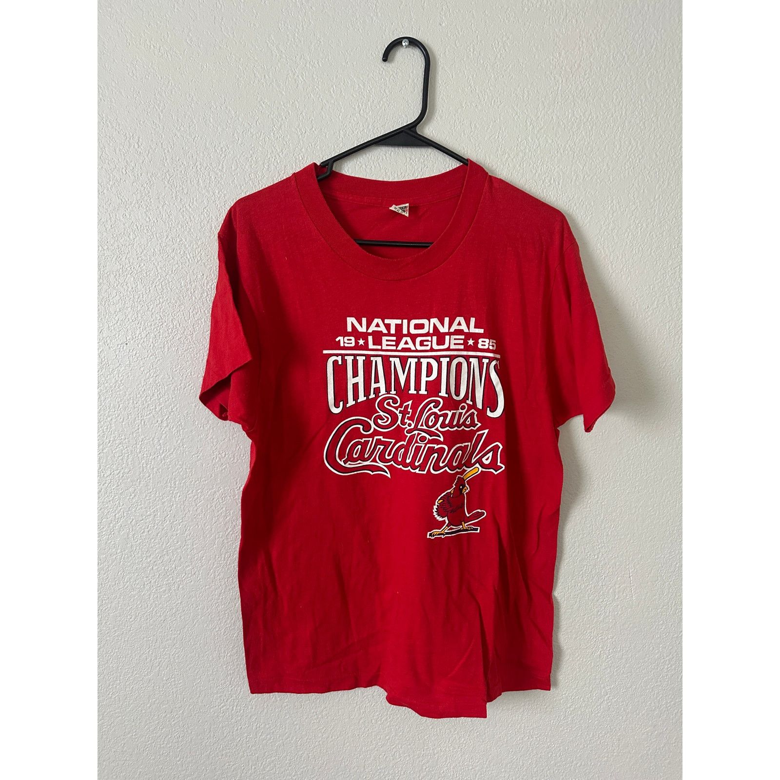 MLB × Vintage Vintage 1985 NL Champions St Louis Cardinals T-Shirt - Large Size US L / EU 52-54 / 3 - 1 Thumbnail