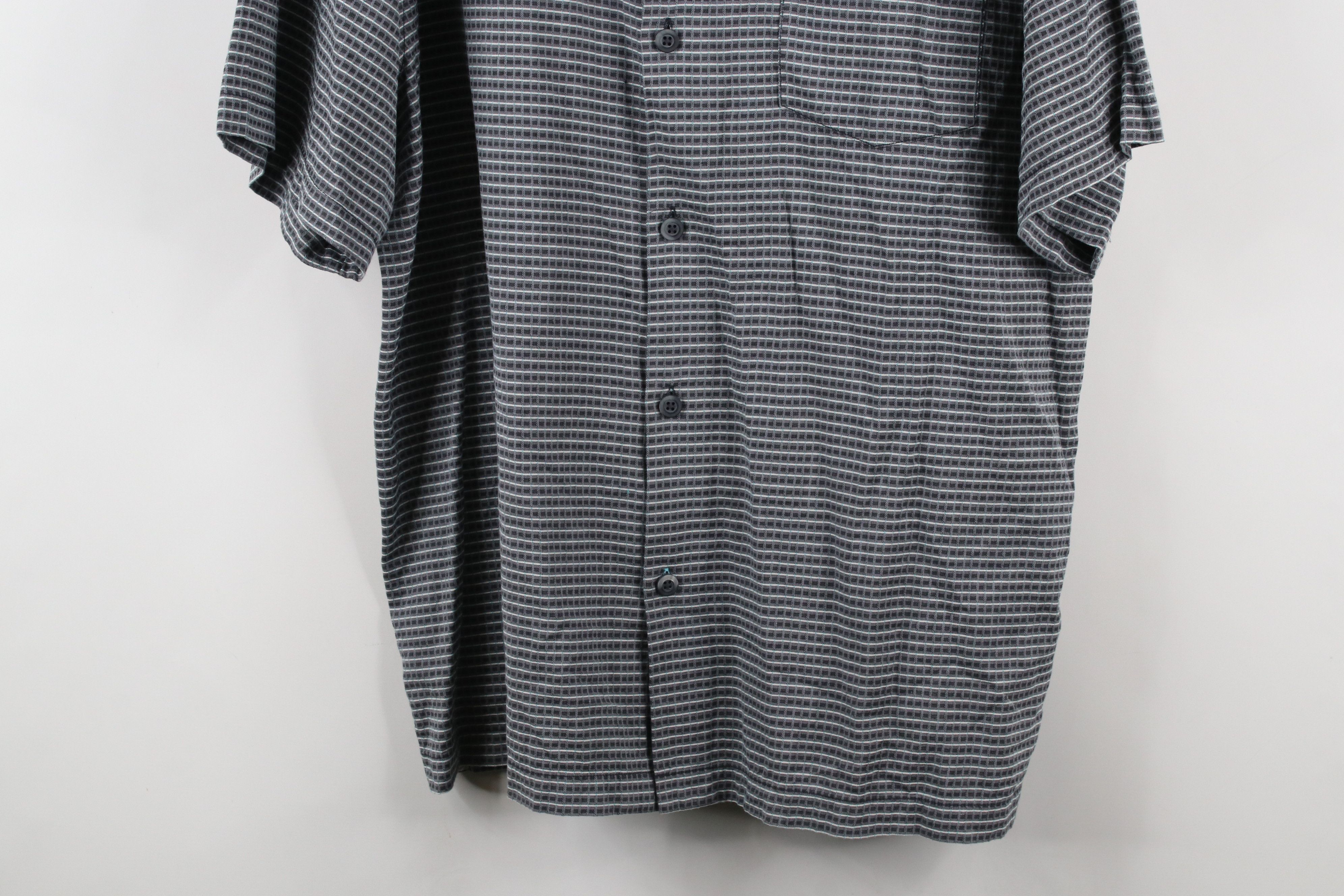 Tommy Bahama × Vintage Vintage Tommy Bahama Geometric Blend Collared Button Shirt Size US XL / EU 56 / 4 - 3 Thumbnail