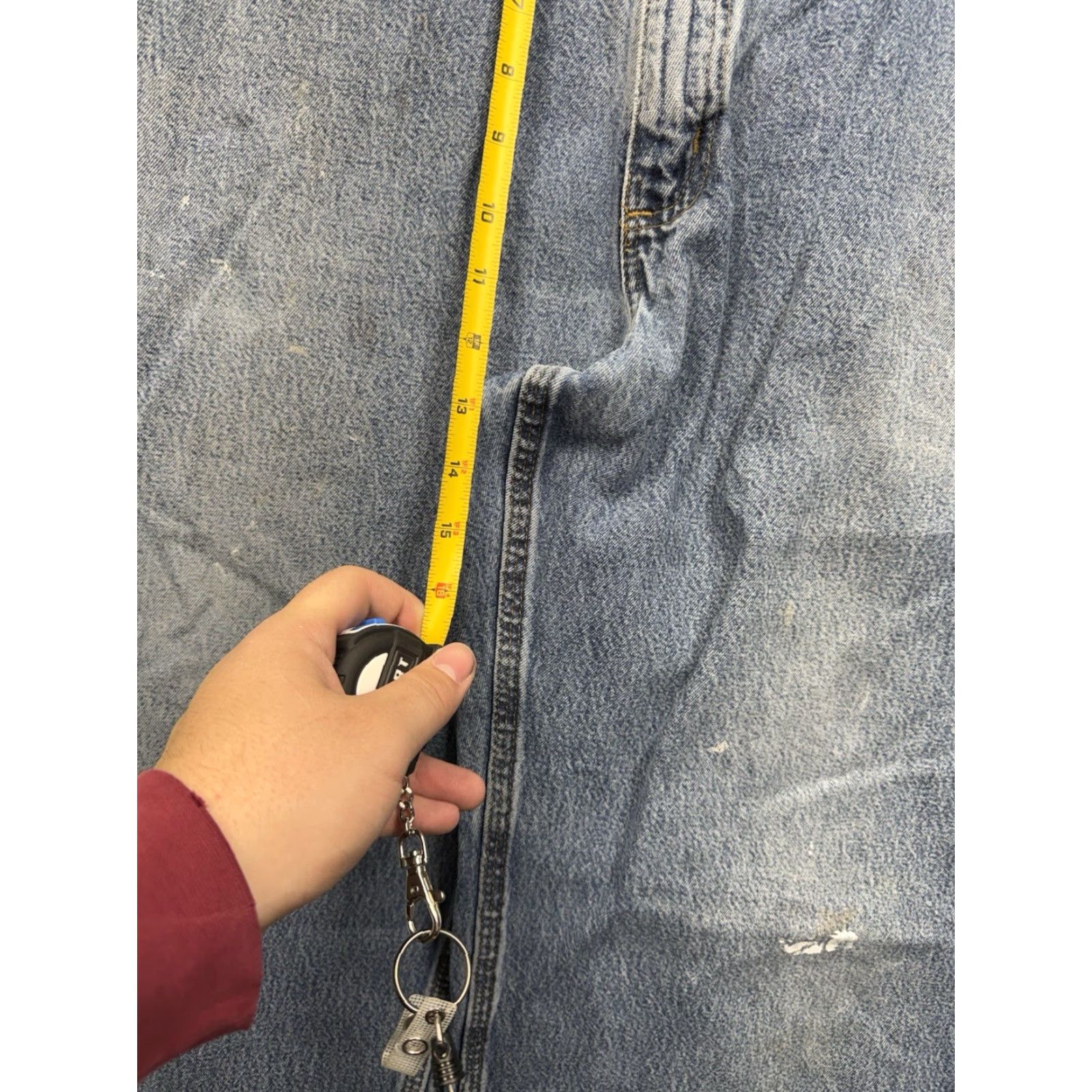Carhartt Carhartt Carpenter Jeans Mens 40x32 Denim Original Dungaree Fit Workwear Jeans Carhartt B13DPS Blue 5-Pocket Relaxed Straight Mens Regular Size US 40 / EU 56 - 3 Thumbnail