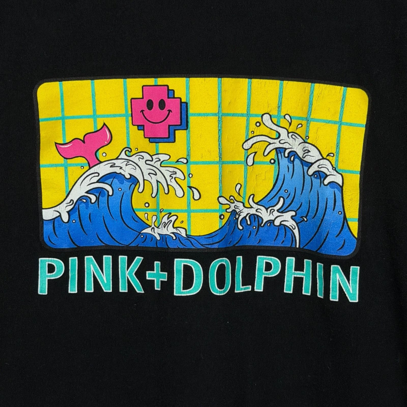 Pink Dolphin Pink Dolphin Mens M Kris Kaliakin Waves Ocean Black T-Shirt Size US M / EU 48-50 / 2 - 3 Thumbnail