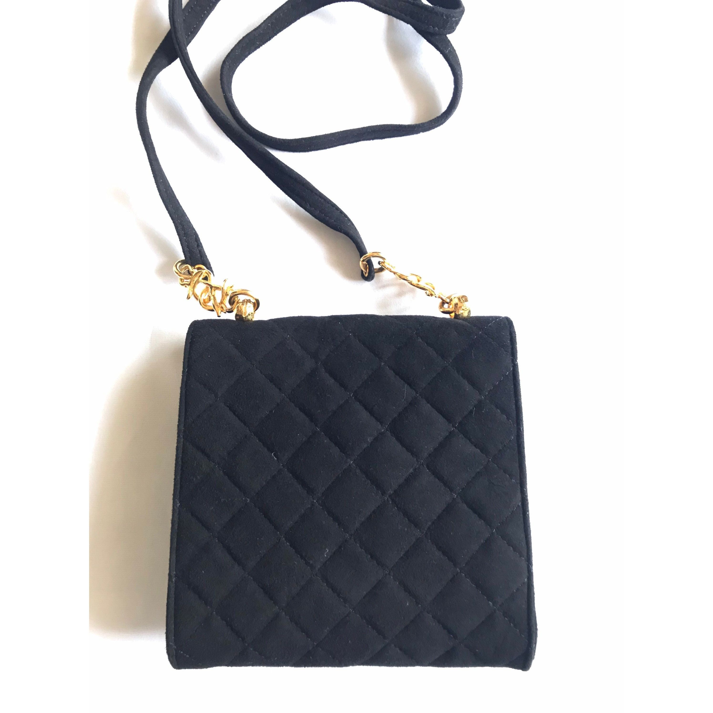Sonia Rykiel Vintage Sonia Rykiel black suede leather bag, quilted. Size ONE SIZE - 4 Thumbnail