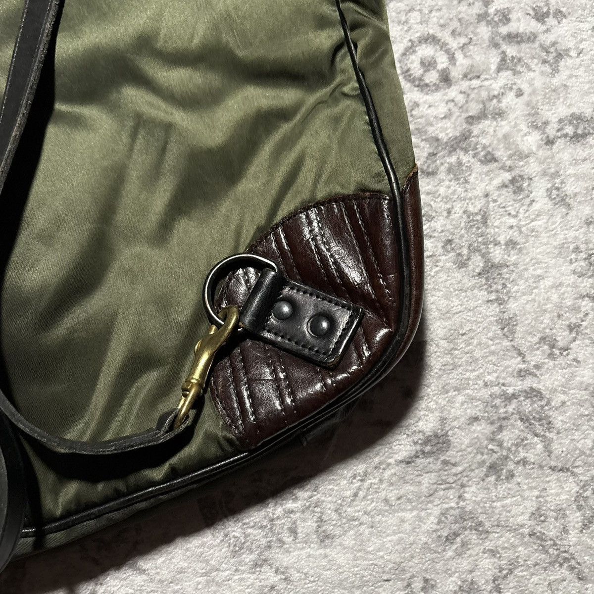 Isamu Katayama Backlash Isamu Katayama Backlash Buffalo Fake Quilt Leather Bag Size ONE SIZE - 7 Thumbnail