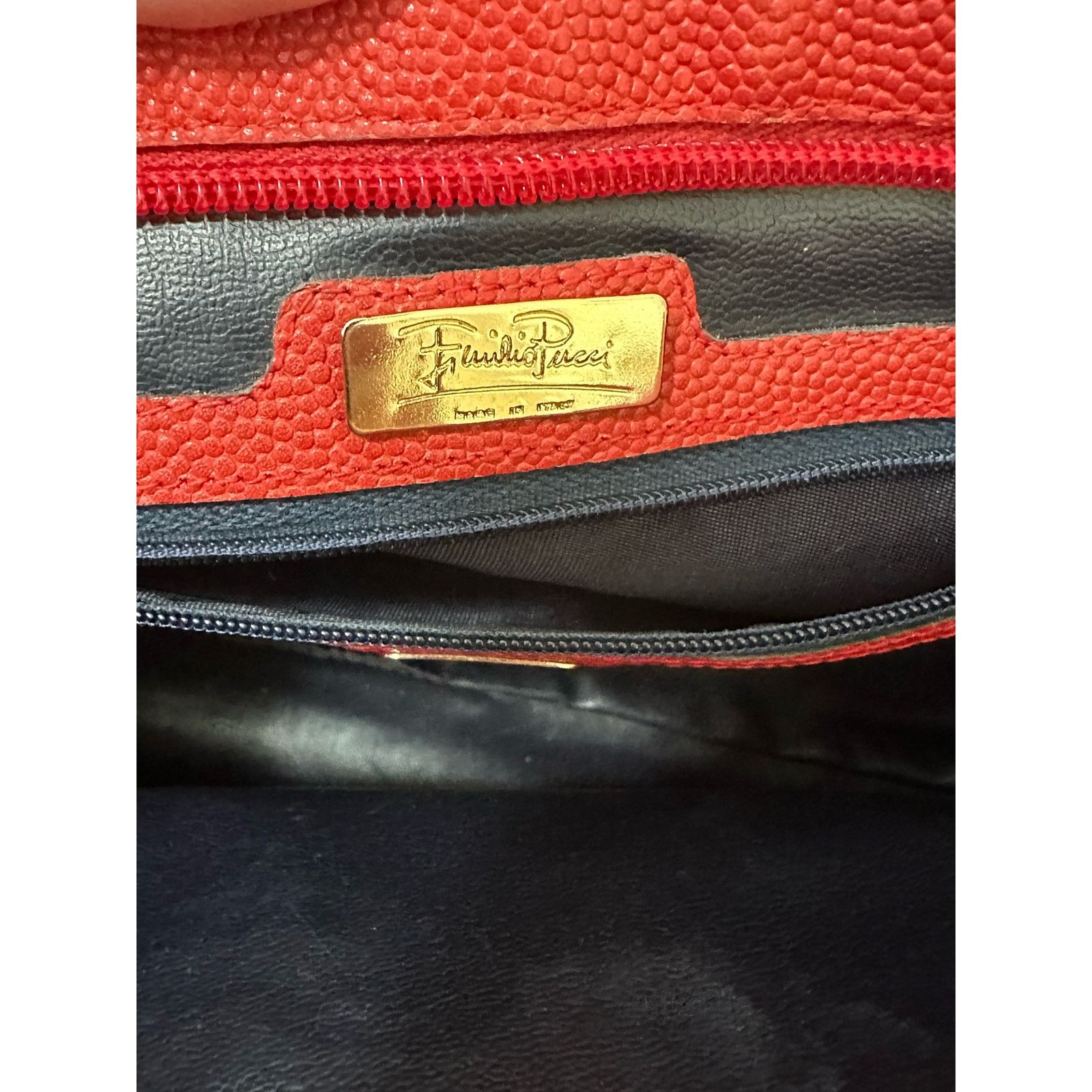 Emilio Pucci Emilio Pucci vintage red leather crossbody purse handbag Size ONE SIZE - 4 Thumbnail