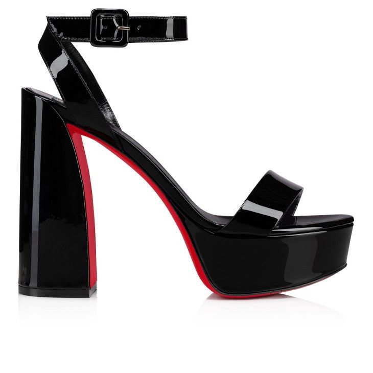Christian Louboutin o1s1wg110125 Movida Sabina 130mm Sandals in Black Size US 10 / IT 40 - 2 Thumbnail
