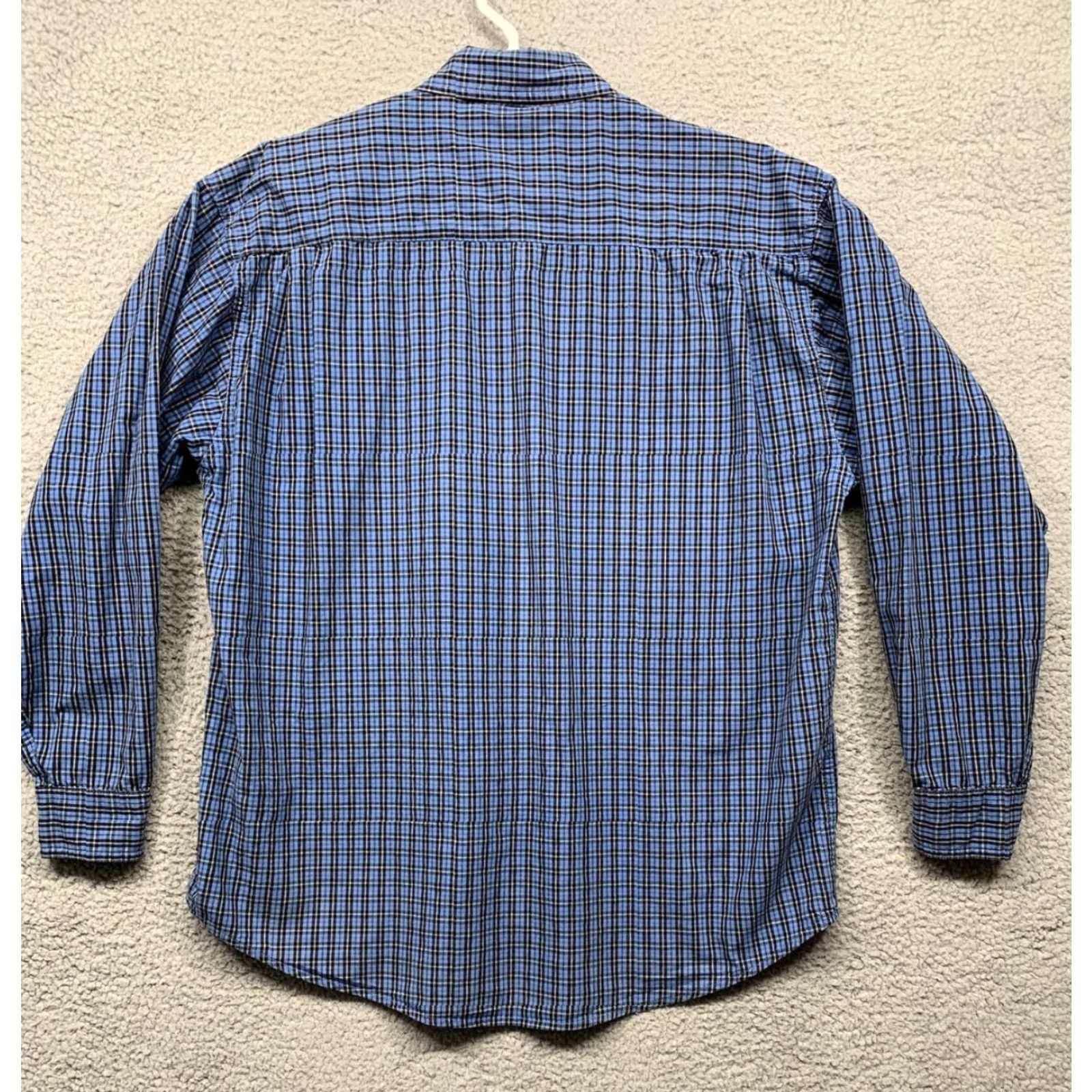 Wrangler VINTAGE Wrangler Button Shirt Men’s L Blue Black Plaid 1 Pocket Western Button-Up Size US L / EU 52-54 / 3 - 6 Thumbnail