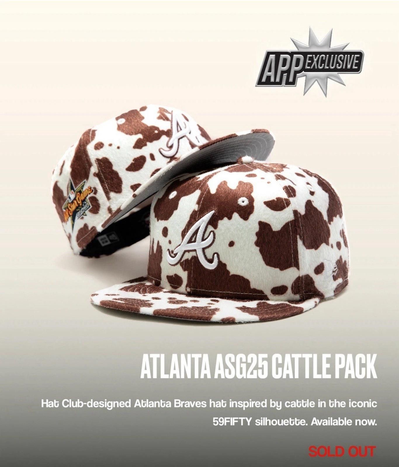 New Era Hat Club New Era 59Fifty 7 3/4 Atlanta Braves Cattle Pack Size ONE SIZE - 1 Thumbnail