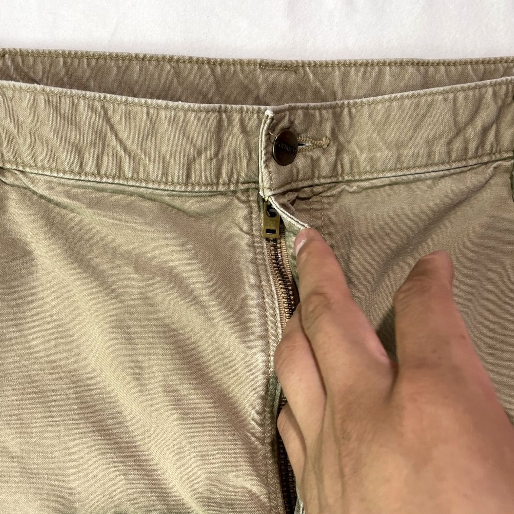 Carhartt Carhartt Shorts Mens 42 Carpenter Cargo B147 DKH Work Original Fit Mens Regular Cargo Beige Cotton Short 42 Inseam 10 Size US 40 / EU 56 - 3 Thumbnail