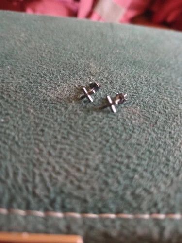 Jewelry Minimalist X Stud Earrings 925 Sterling Charm Earring Gift Size ONE SIZE - 1 Thumbnail