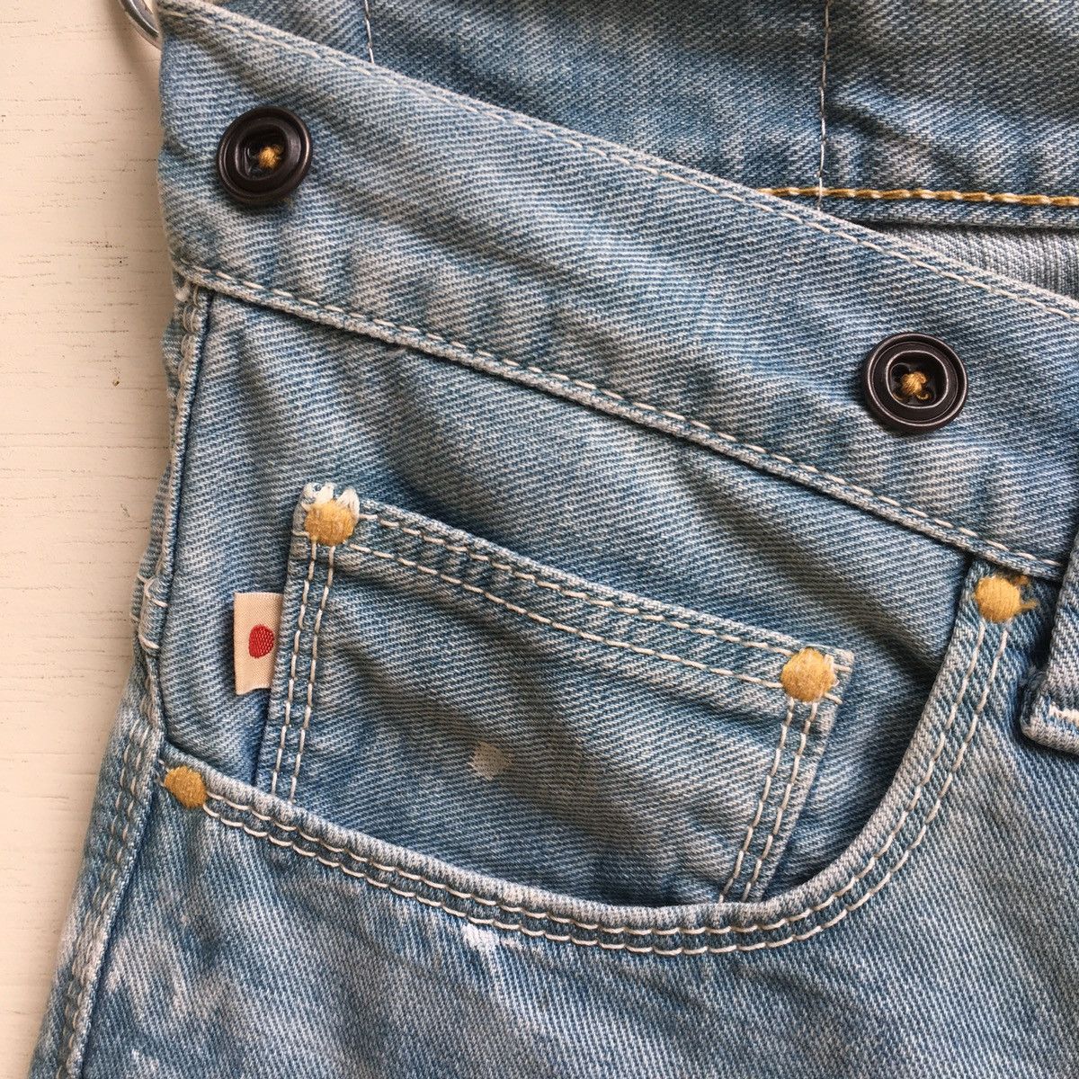 Japanese Brand × Vintage Vintage Back Number Paint Splash Jeans Size US 31 - 5 Thumbnail