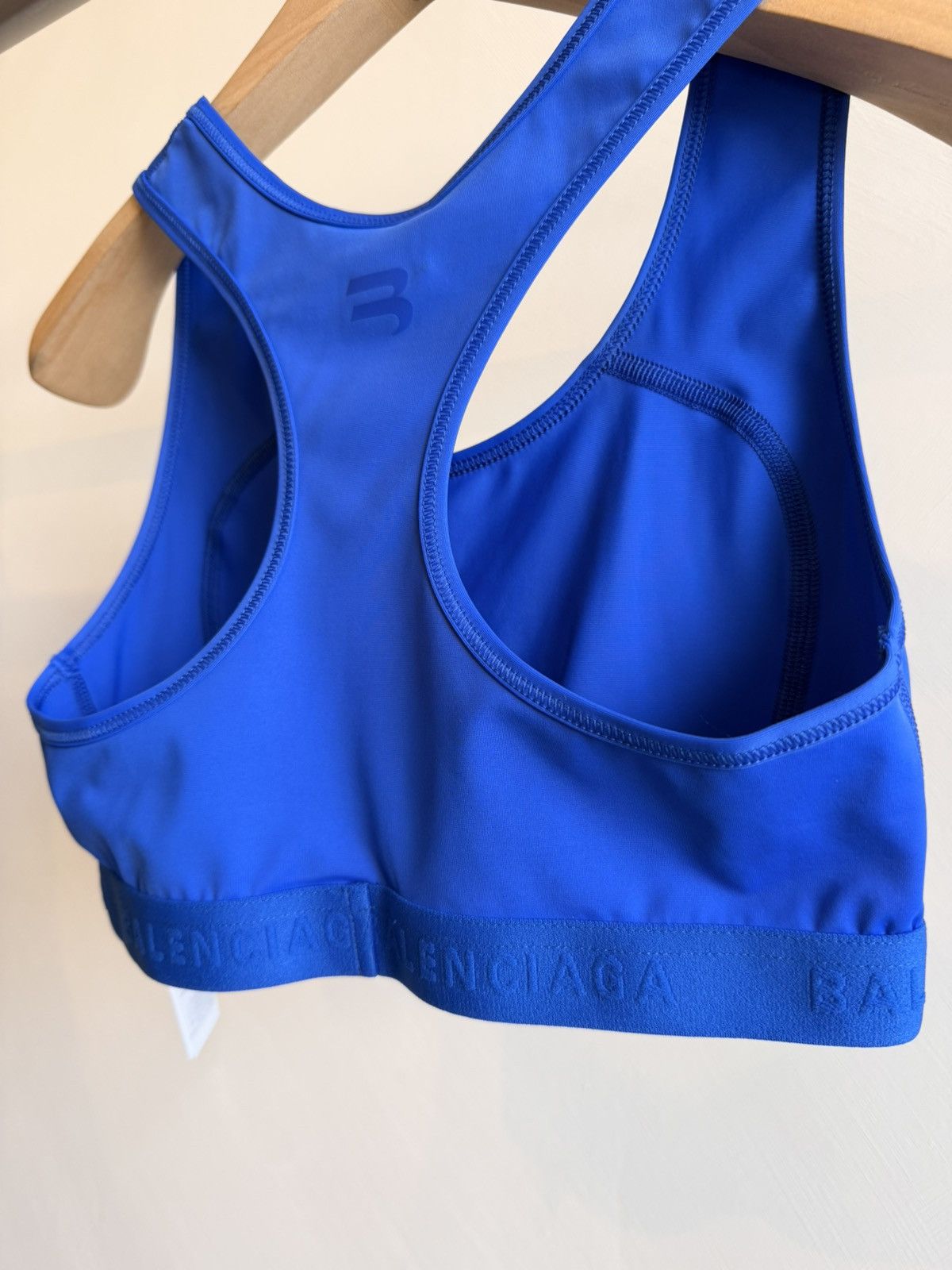 Balenciaga NWT Balenciaga Sports Bra Logo Blue Racerback Size M Size M / US 6-8 / IT 42-44 - 6 Thumbnail