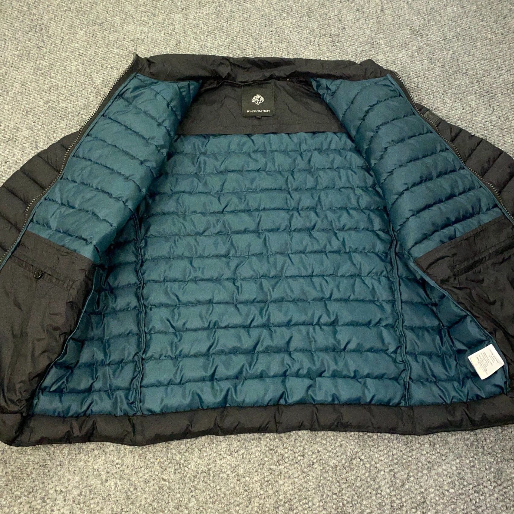 Vintage By Definition Jacket Mens XL Black Puffer Zipped Pockets Lined Size US XL / EU 56 / 4 - 6 Thumbnail