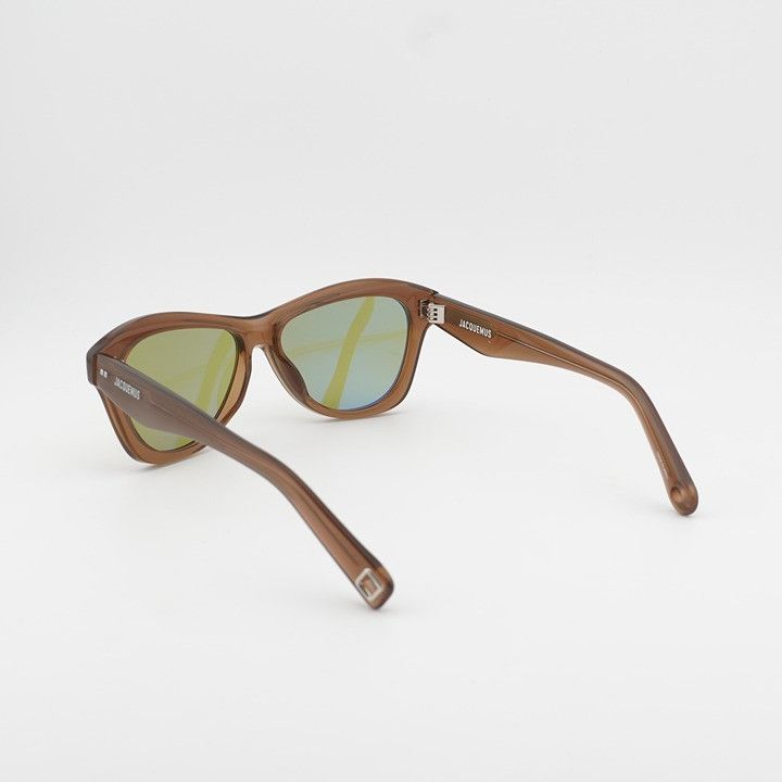 Jacquemus Jacquemus PALMIER JAC/59 C2 Sunglasses Brown Cat Eye Frame Size ONE SIZE - 5 Thumbnail
