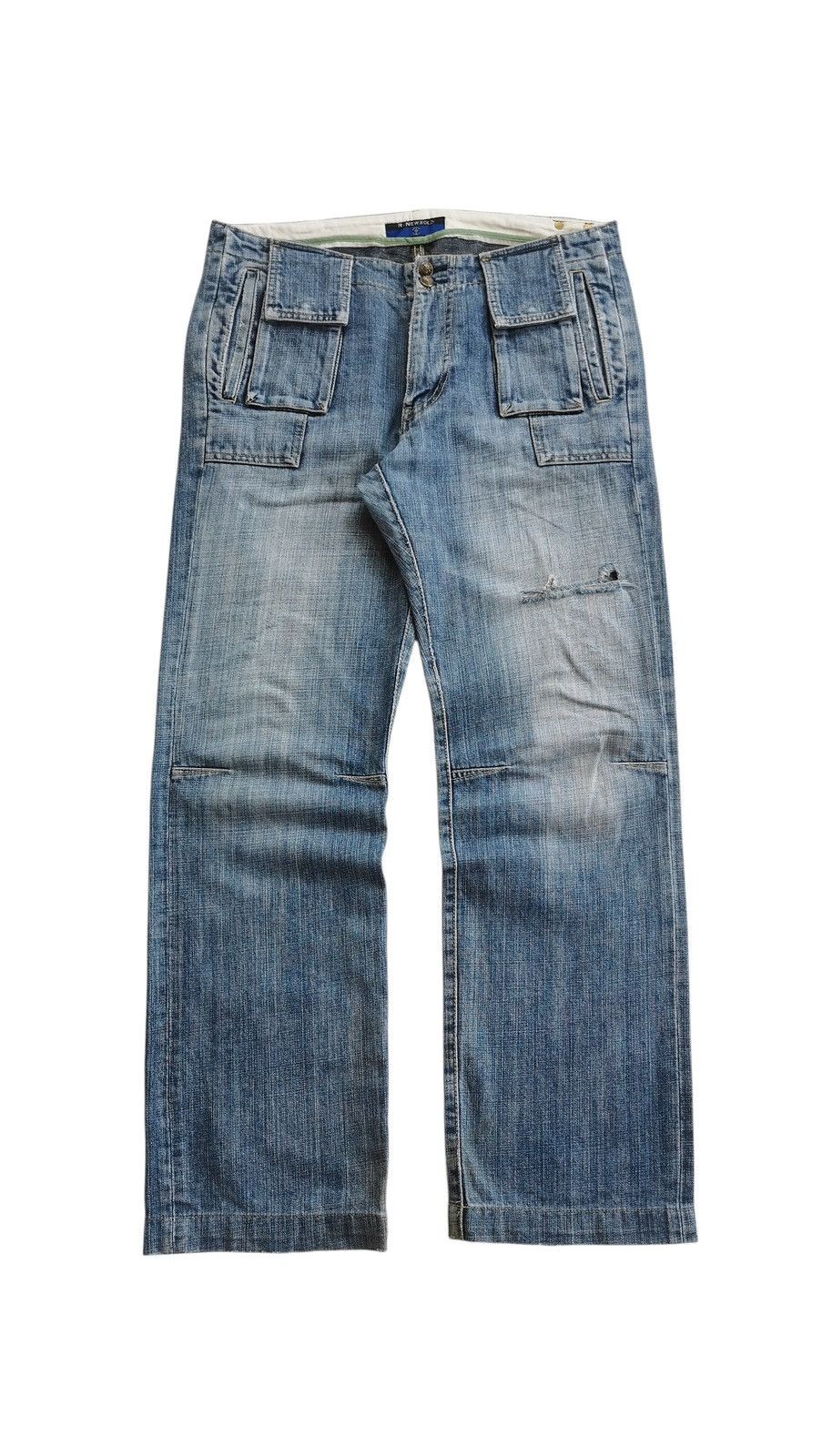 R.Newbold Vintage R Newbold Distressed Cargo Pants Size US 34 / EU 50 - 1 Thumbnail
