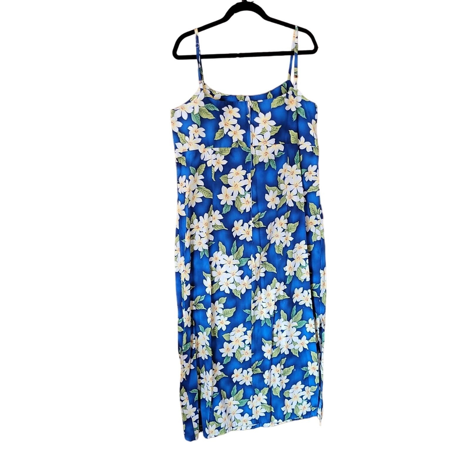 Other Vtg Jade Fashions Maxi Dress 3XL Sleeveless Hawaiian Floral Size 3XL / US 20-22 - 2 Thumbnail