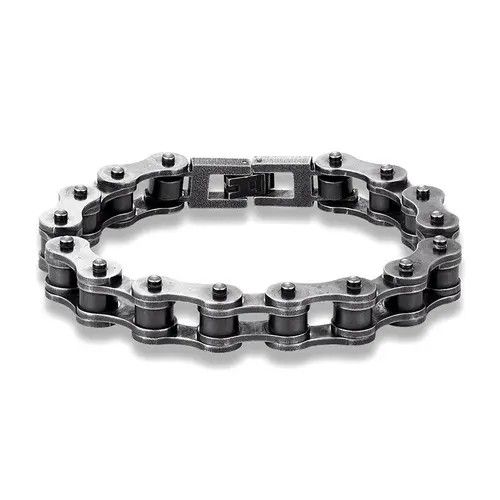 VIBE Vintage Bicycle Chain Wide Bracelet Punk Gothic Rock Size ONE SIZE - 2 Thumbnail
