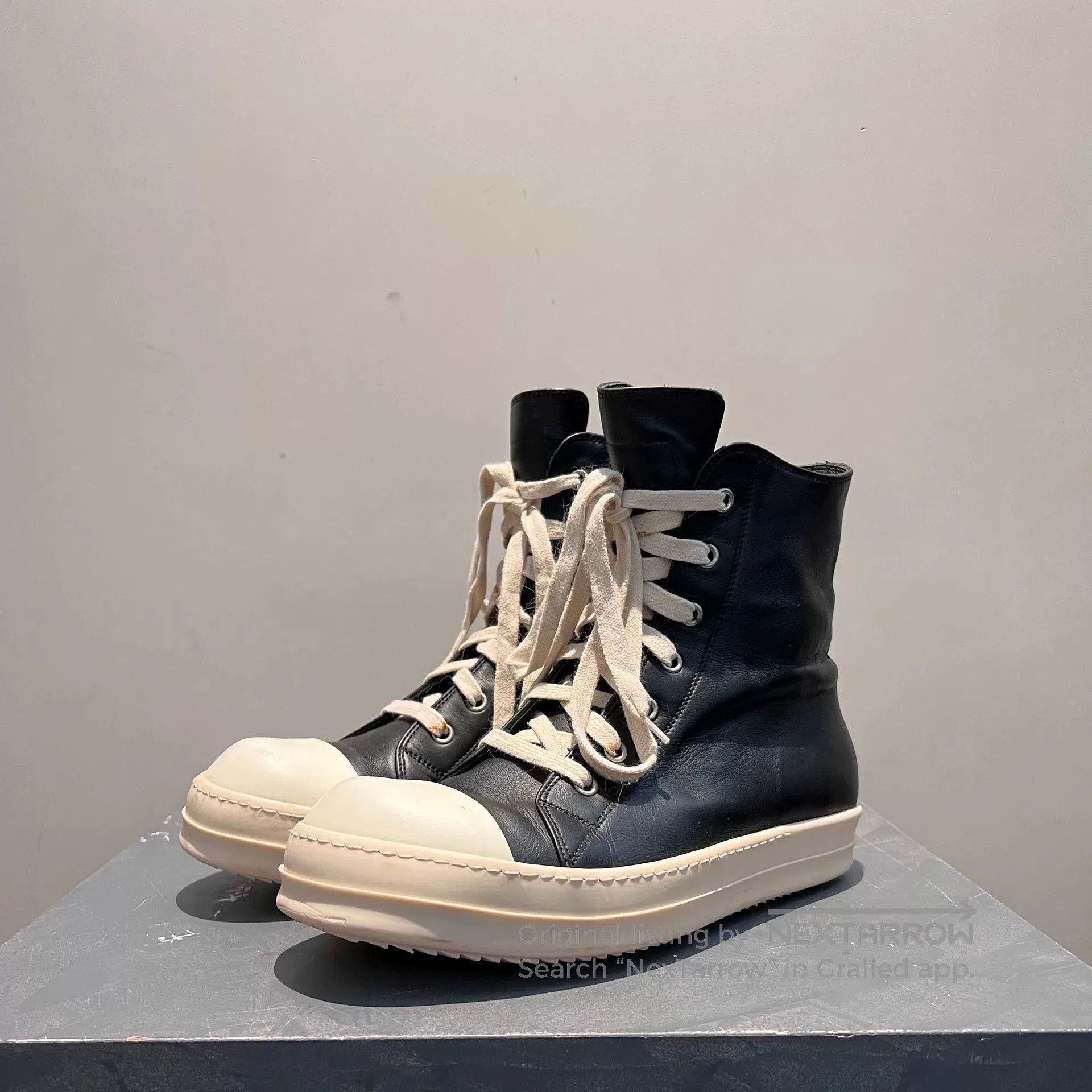 Rick Owens rick owens leather high. Size US 5 / EU 37 - 1 Thumbnail