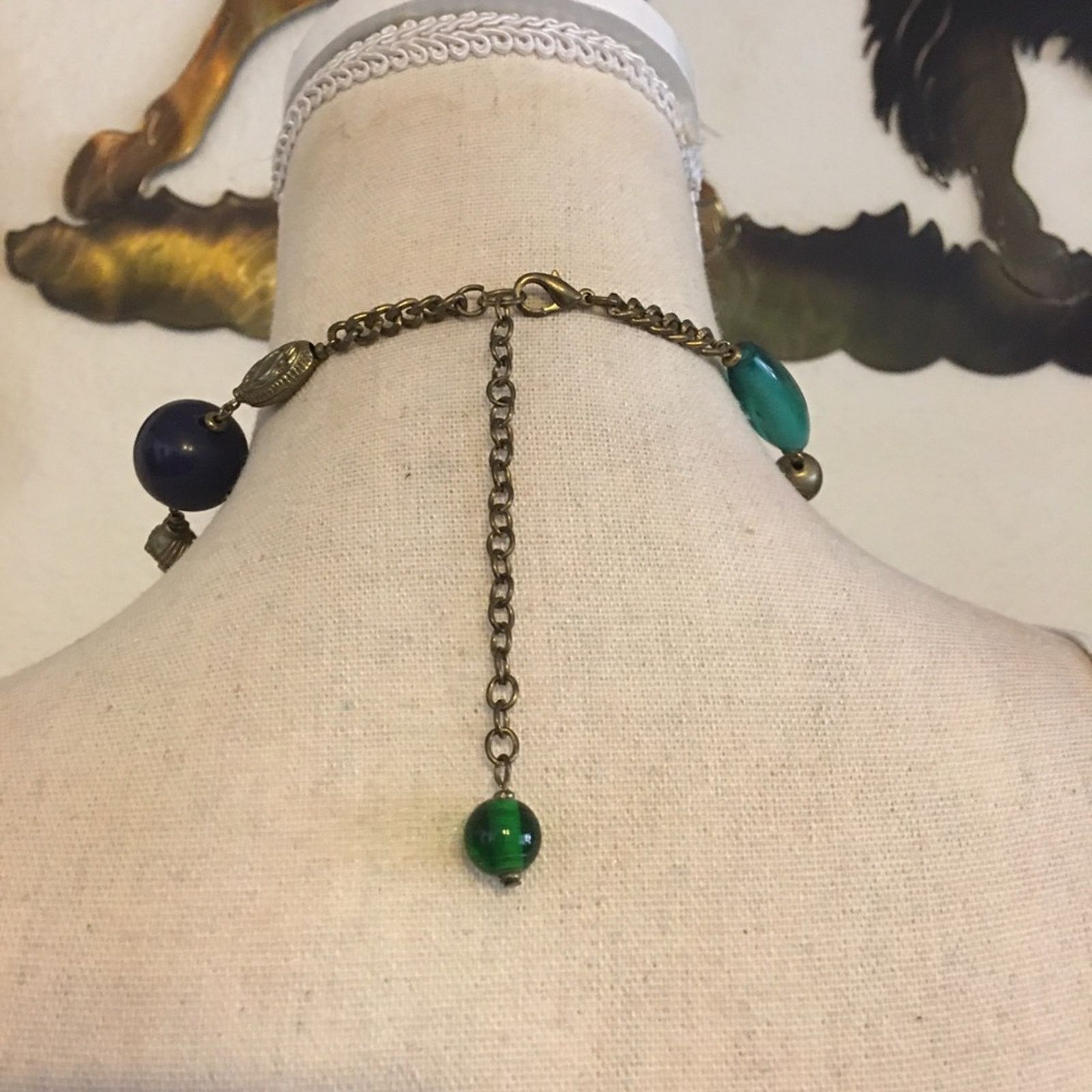 Vintage Vintage multi tone beaded chain necklace Size ONE SIZE - 5 Thumbnail