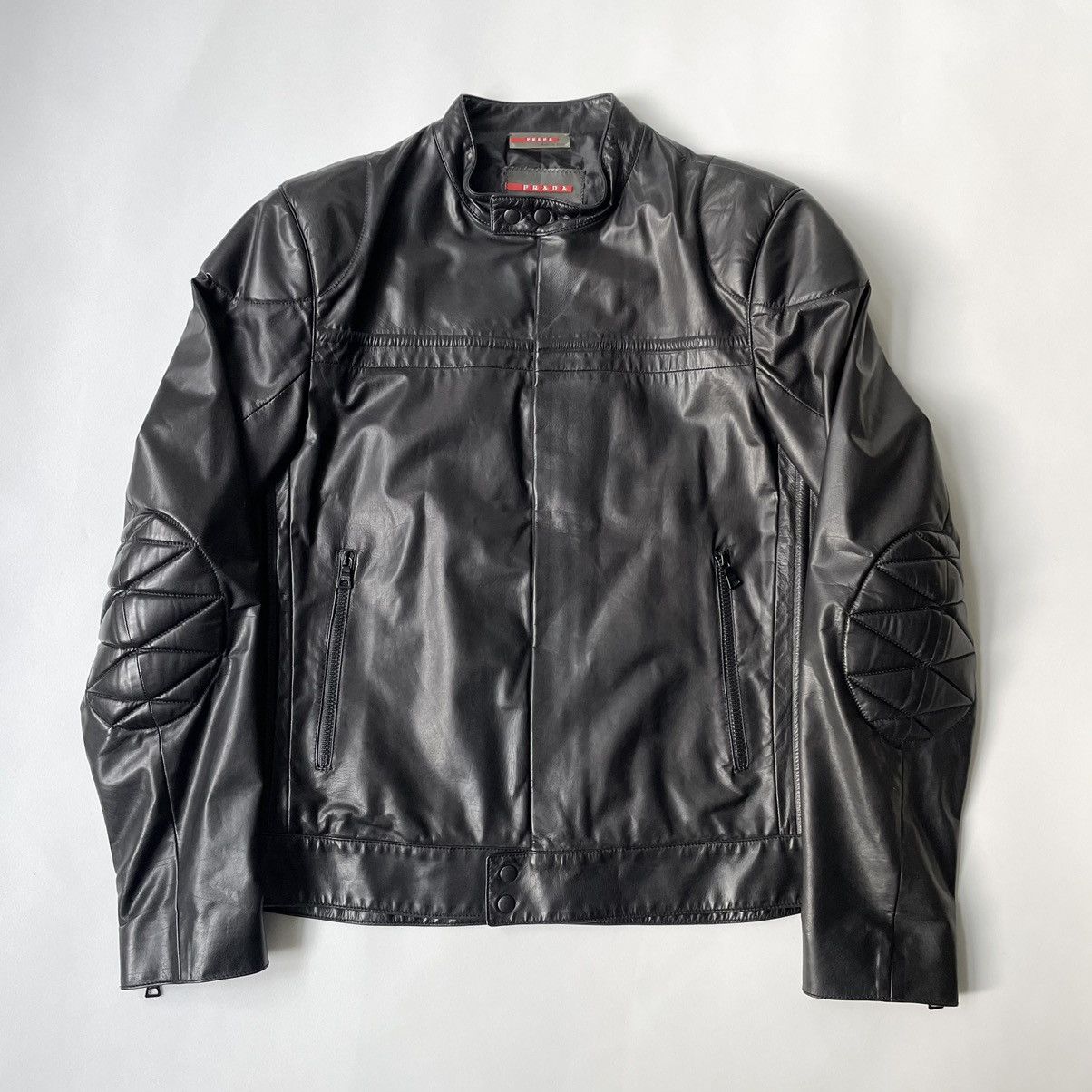 Prada S/S 07 Leather Motorcycle Jacket Size US M / EU 48-50 / 2 - 24 Thumbnail