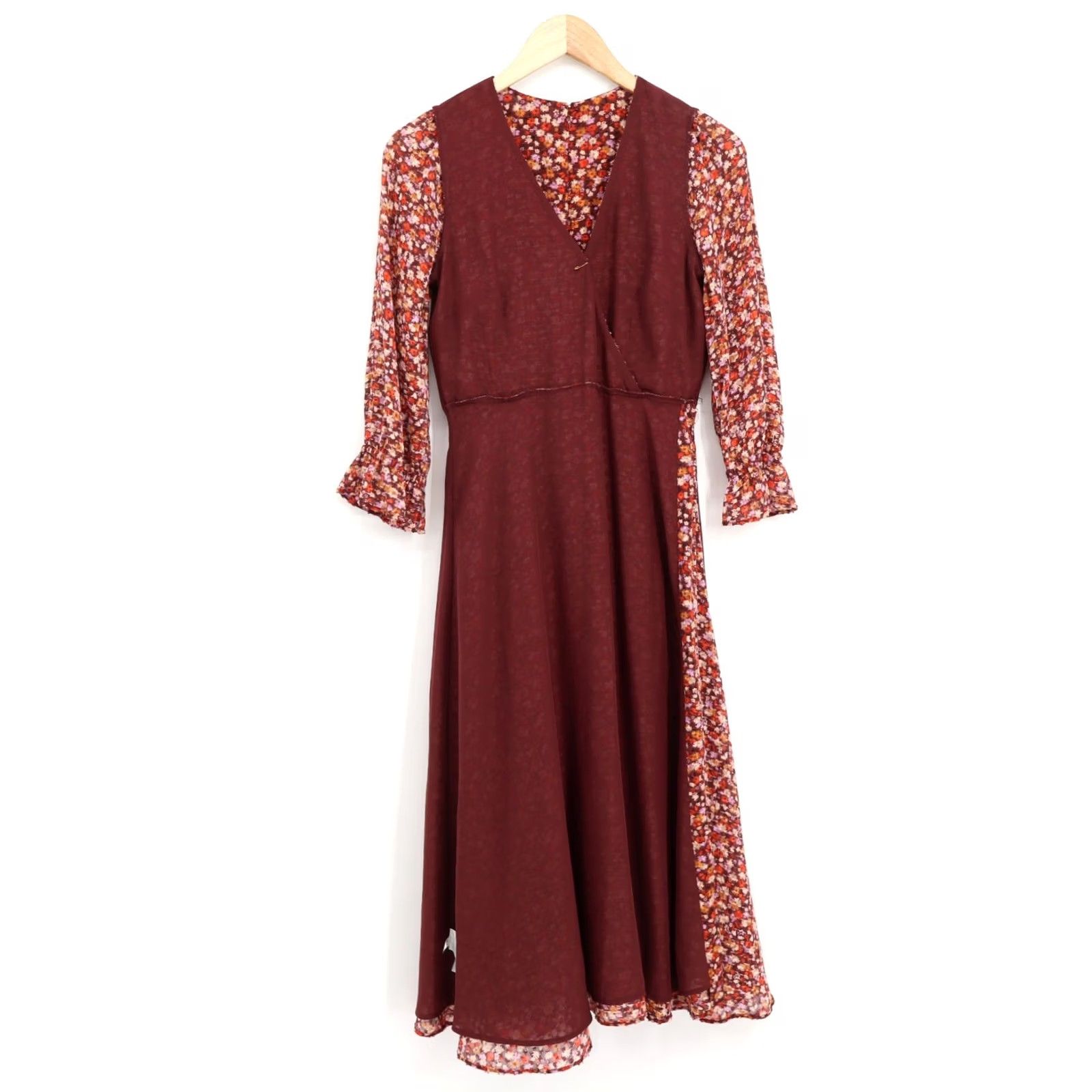 Madewell Madewell Women's Crossover Midi Dress Clipdot Spring Prairie Sz 0 NEW Size XS / US 0-2 / IT 36-38 - 3 Thumbnail