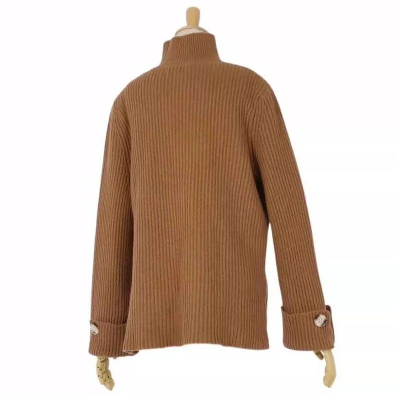 Loro Piana LORO PIANA Knitted sweater high collar sweater 100% baby c Size XS / US 0-2 / IT 36-38 - 4 Thumbnail