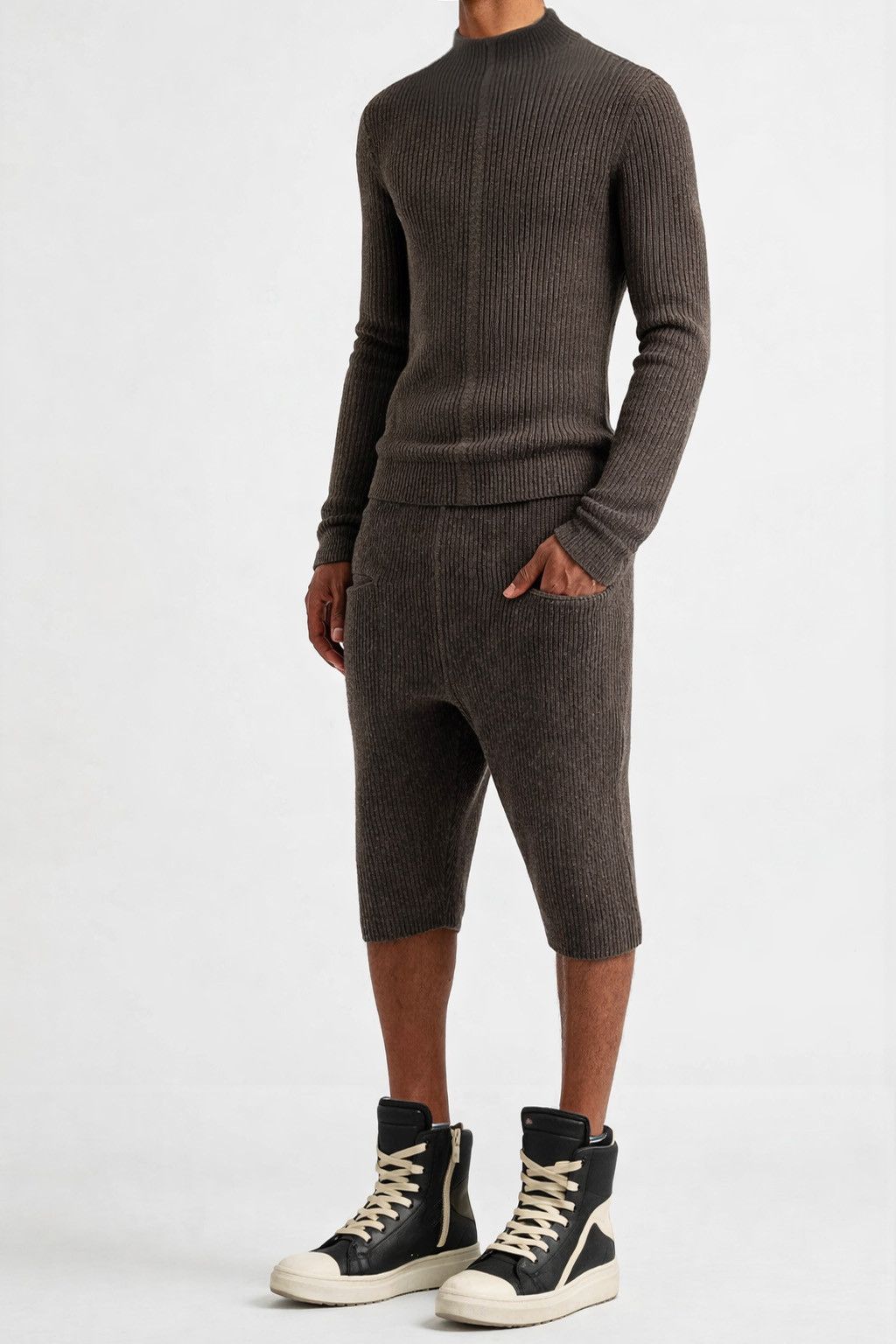 Rick Owens Cashmere Sweater+Short Size US 32 / EU 48 - 1 Thumbnail