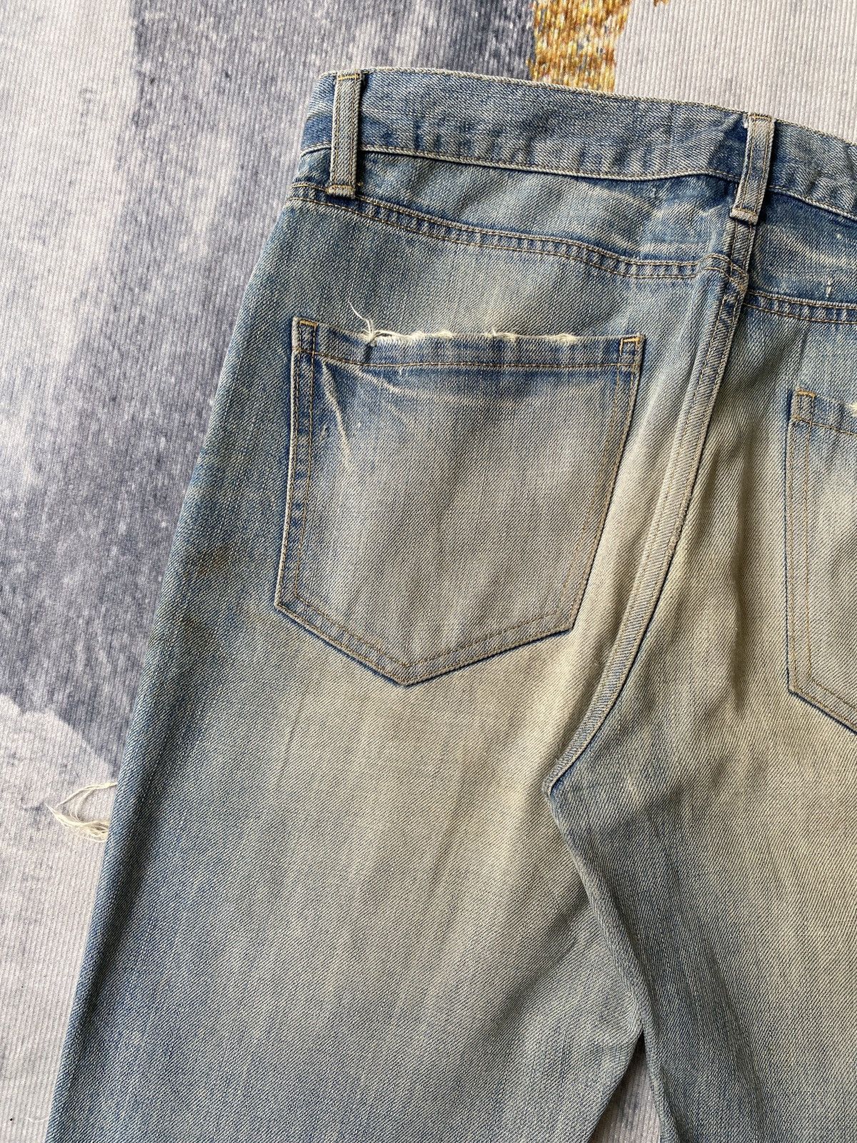 JACKROSE 2000s - Luvmaison Jackrose Japan Rusty Distressed Denim Size US 33 - 17 Thumbnail