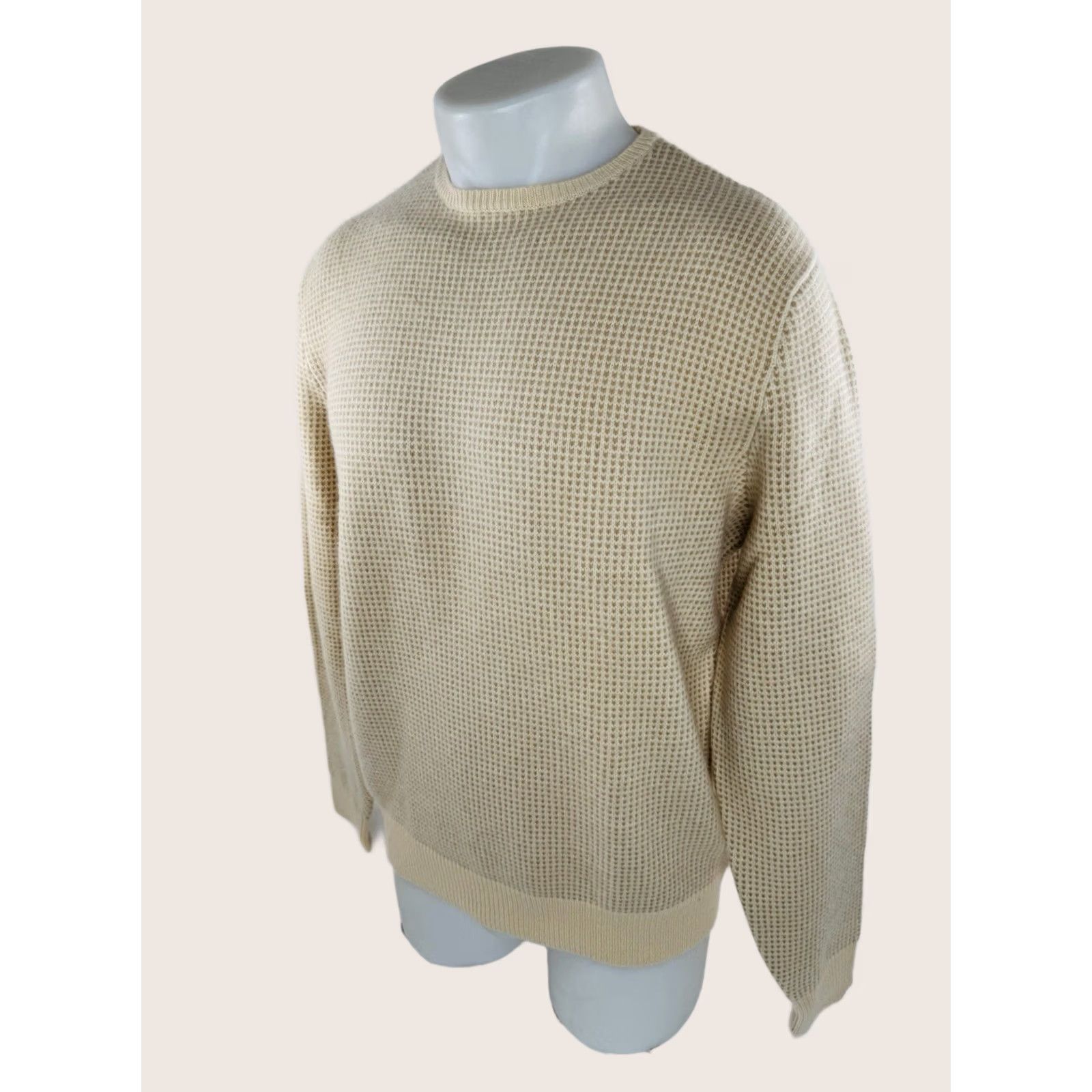 Ralph Lauren RALPH LAUREN POLO GOLF - CASHMERE WOOL BLEND Knit Sweater L Mens Beige Cream Pullover Size US L / EU 52-54 / 3 - 1 Thumbnail