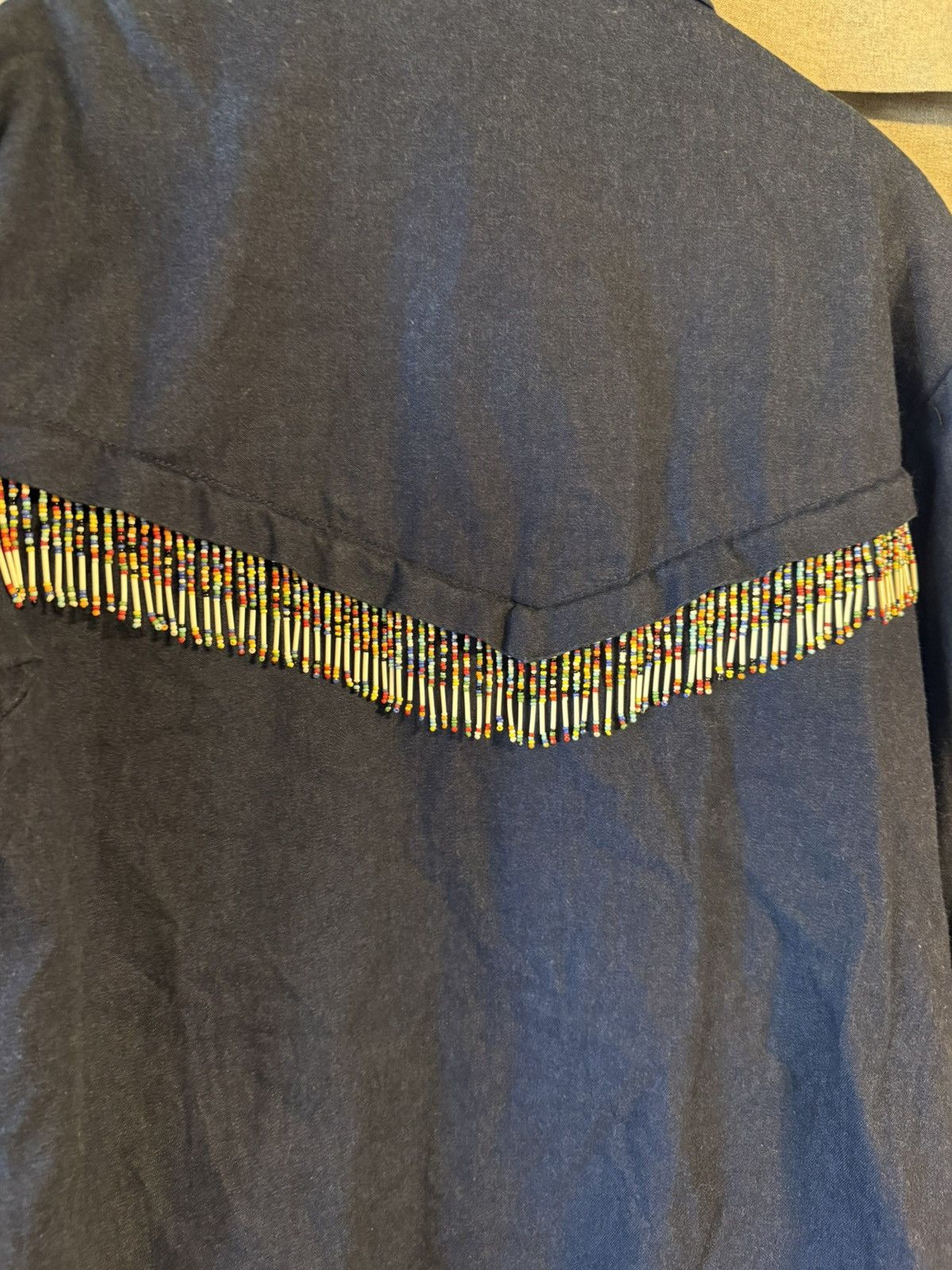 Hamilton Vintage Hamilton size 12 blue cotton beaded button up shirt Size XL / US 12-14 / IT 48-50 - 8 Thumbnail