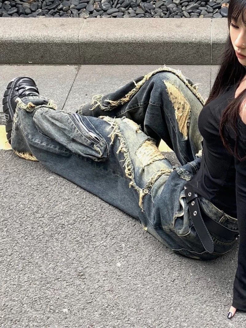 Japanese Brand STREETWEAR UNISEX JEANS Size US 32 / EU 48 - 3 Thumbnail