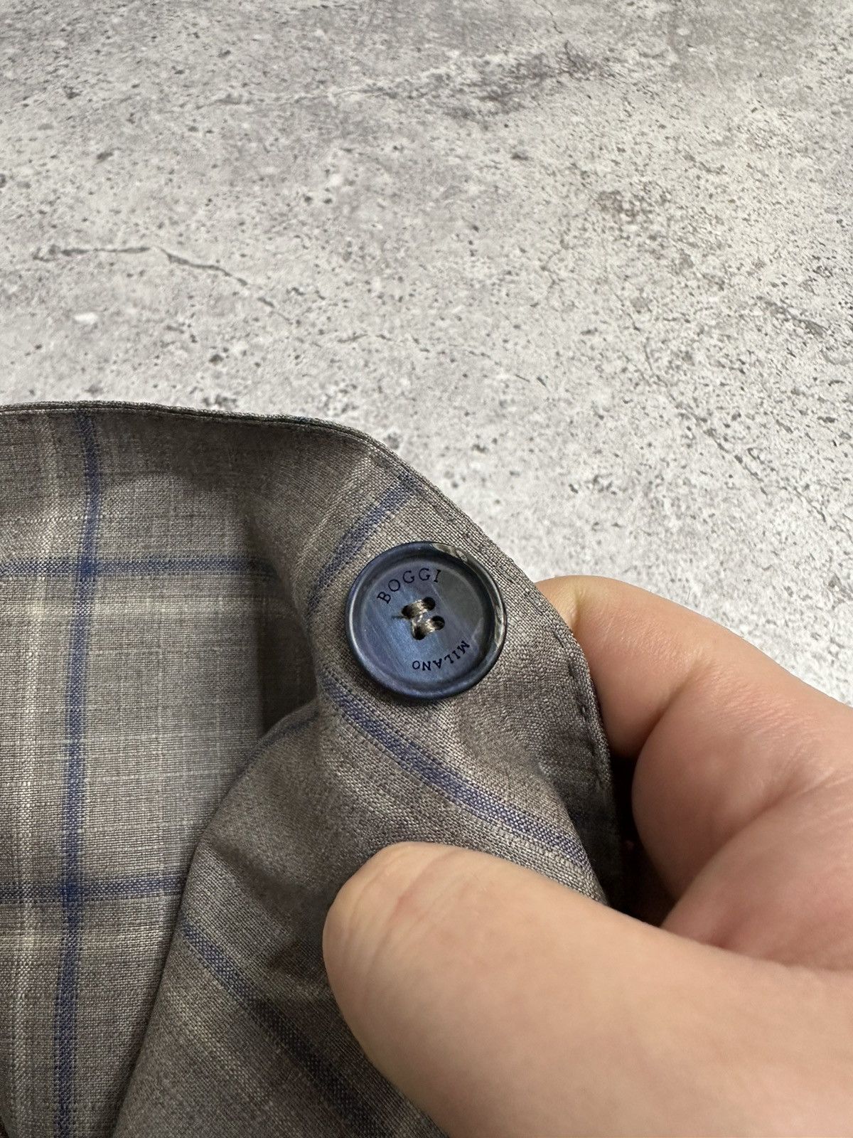 Boggi Boggi Milano Reda 1865 Light Beige Plaid Wool Blazer Size US S / EU 44-46 / 1 - 12 Thumbnail
