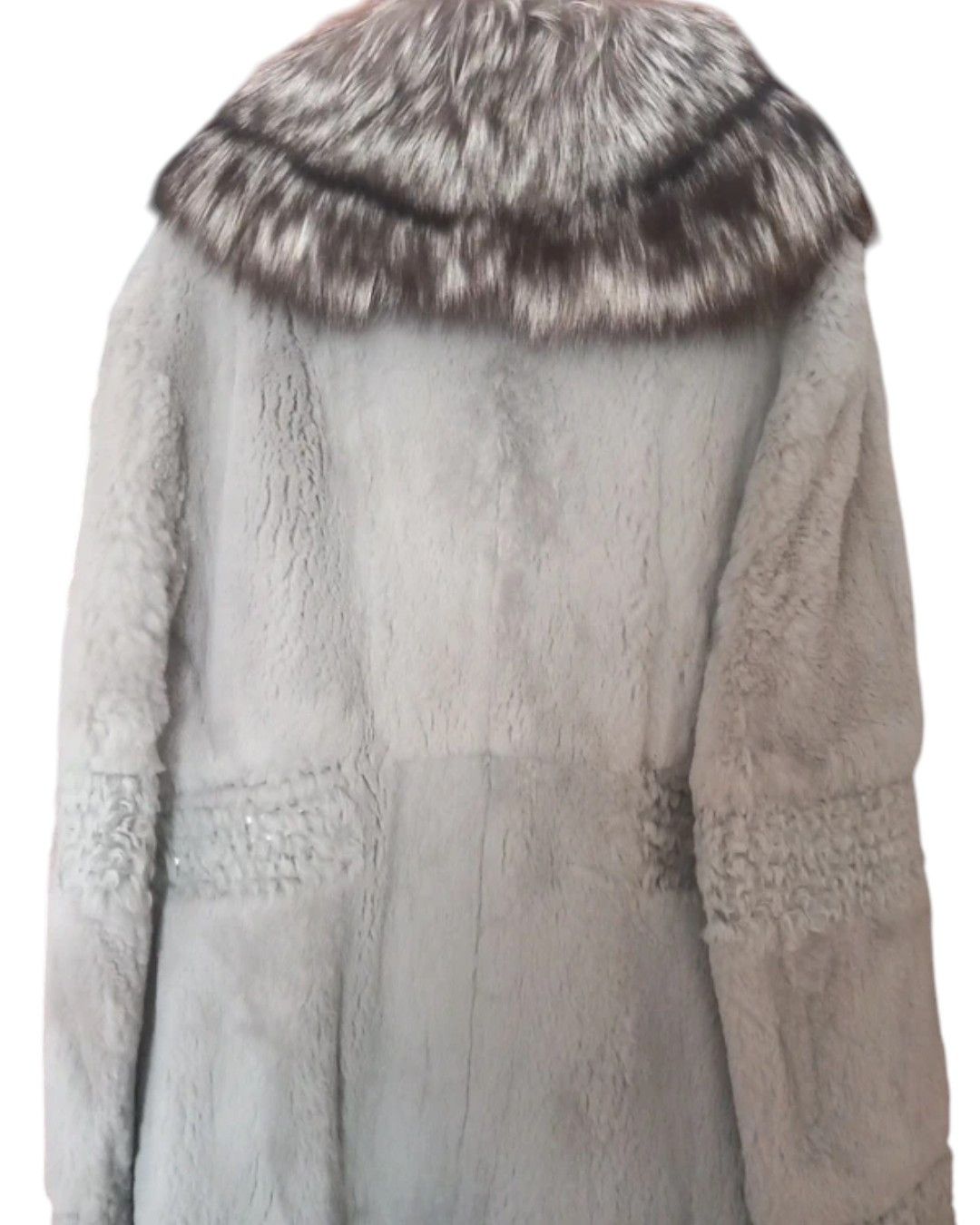 Roberto Cavalli REX RABBIT FUR COAT WITH FOX FUR COLLAR Size M / US 6-8 / IT 42-44 - 5 Thumbnail