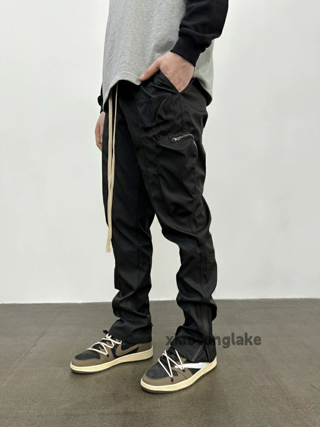 Designer × Japanese Brand × Vintage zipper utility punk grunge bootcut tactical cargo pants Size US 32 / EU 48 - 3 Thumbnail