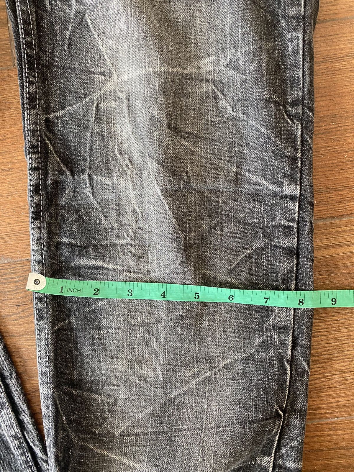 GOSTAR DE FUGA × If Six Was Nine Japanese Patina Double Waist Flash Distressed Denim Pants Size US 31 - 13 Thumbnail