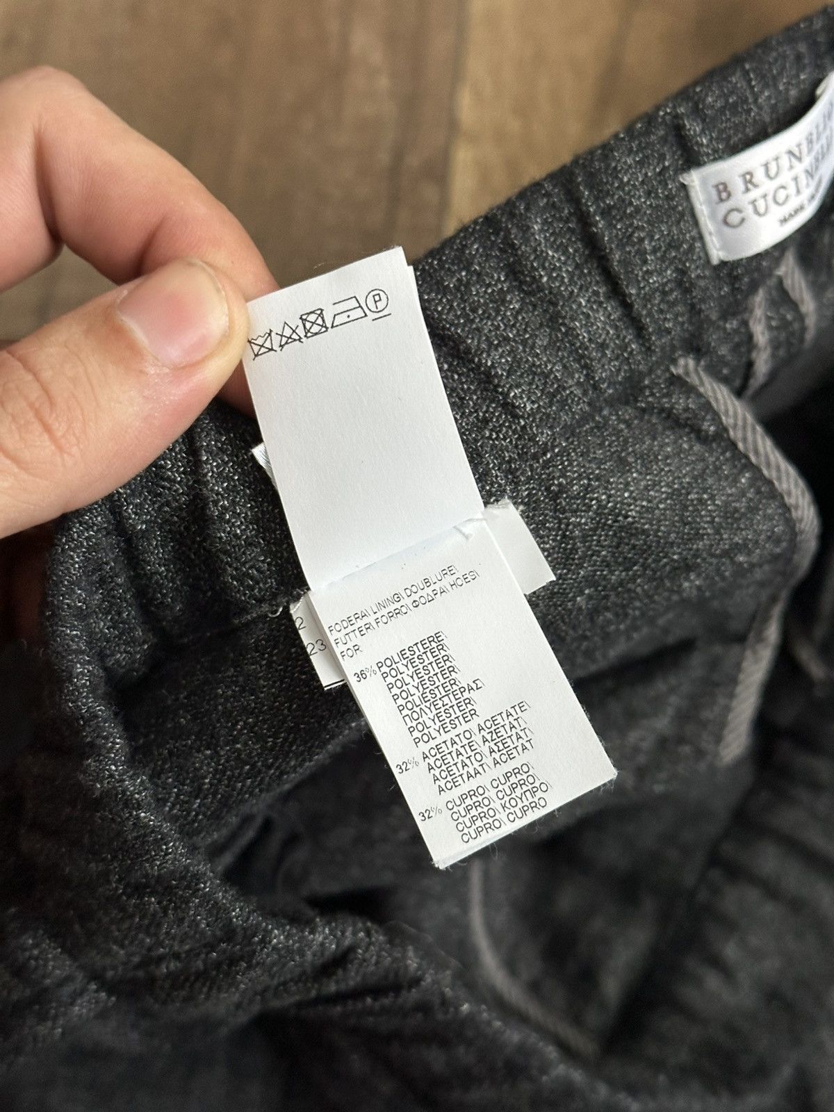 Brunello Cucinelli Brunello Cucinelli Wool Linen Trousers Pants Size 27" / US 4 / IT 40 - 14 Thumbnail