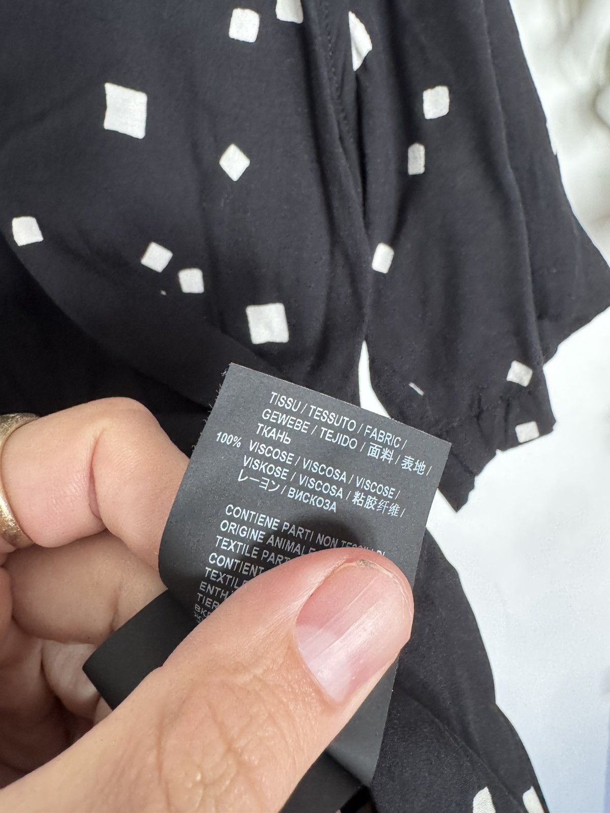 Saint Laurent Paris Viscose Squares Shirt Size US L / EU 52-54 / 3 - 4 Thumbnail