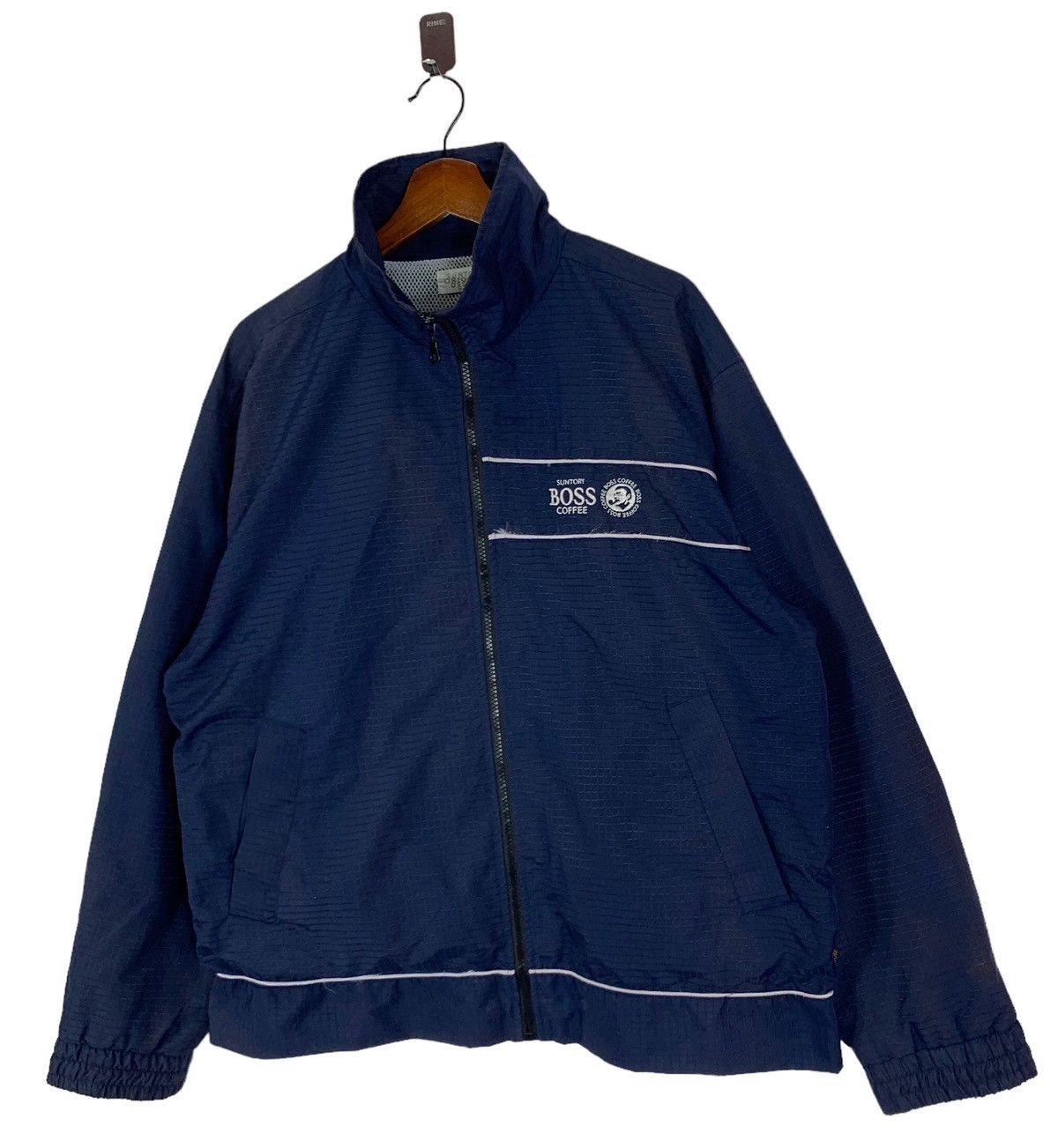 Vintage VINTAGE SUNTORY BOSS COFFEE LIGHT ZIPPER JACKET Size US M / EU 48-50 / 2 - 2 Thumbnail