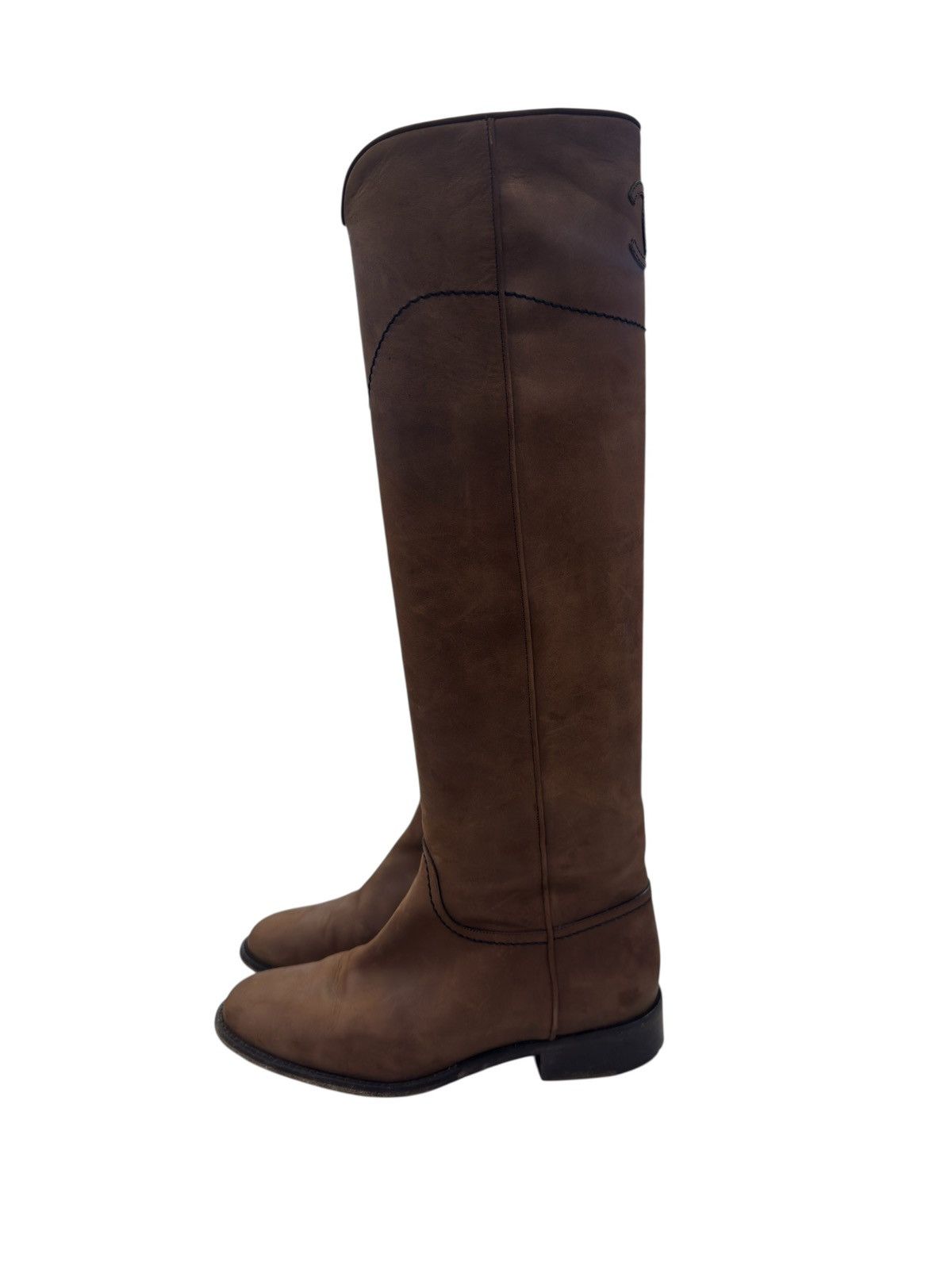 Chanel Chanel Light Brown High Boots Size US 5 / IT 35 - 2 Thumbnail