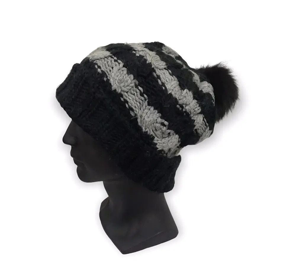 Japanese Brand × Kapital × Vintage Japanese Brand Stripe Design Knit Beanie Hat Size ONE SIZE - 1 Thumbnail