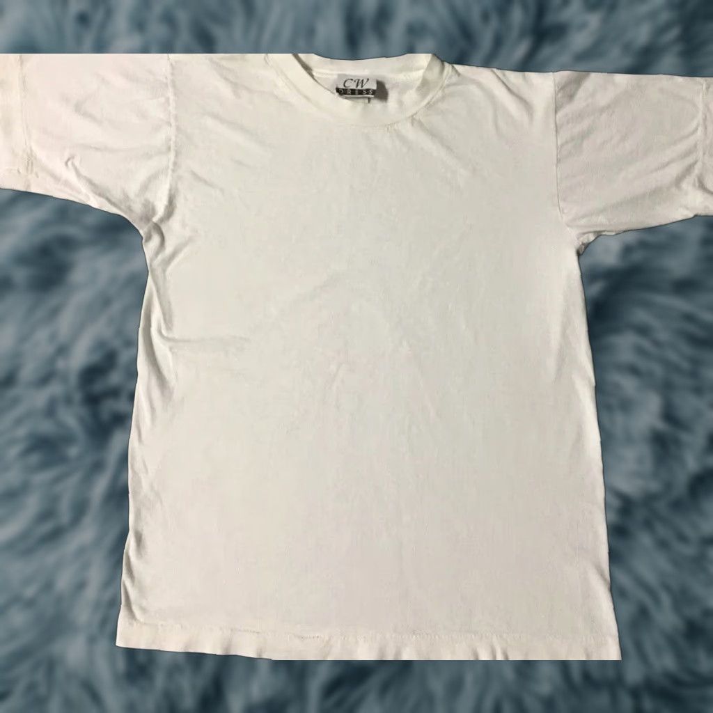 Vintage VINTAGE Shirt S Mens White 90s Grunge Biker Punk Skate Surf Trucker Mechanic Army Single Stitch Short Sleeve Size US S / EU 44-46 / 1 - 1 Thumbnail